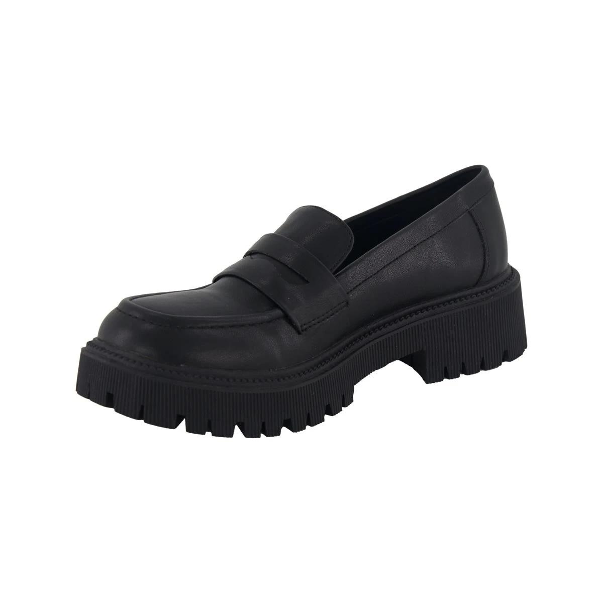 2 Saddle Chunky Loafers Black, 2 of 5