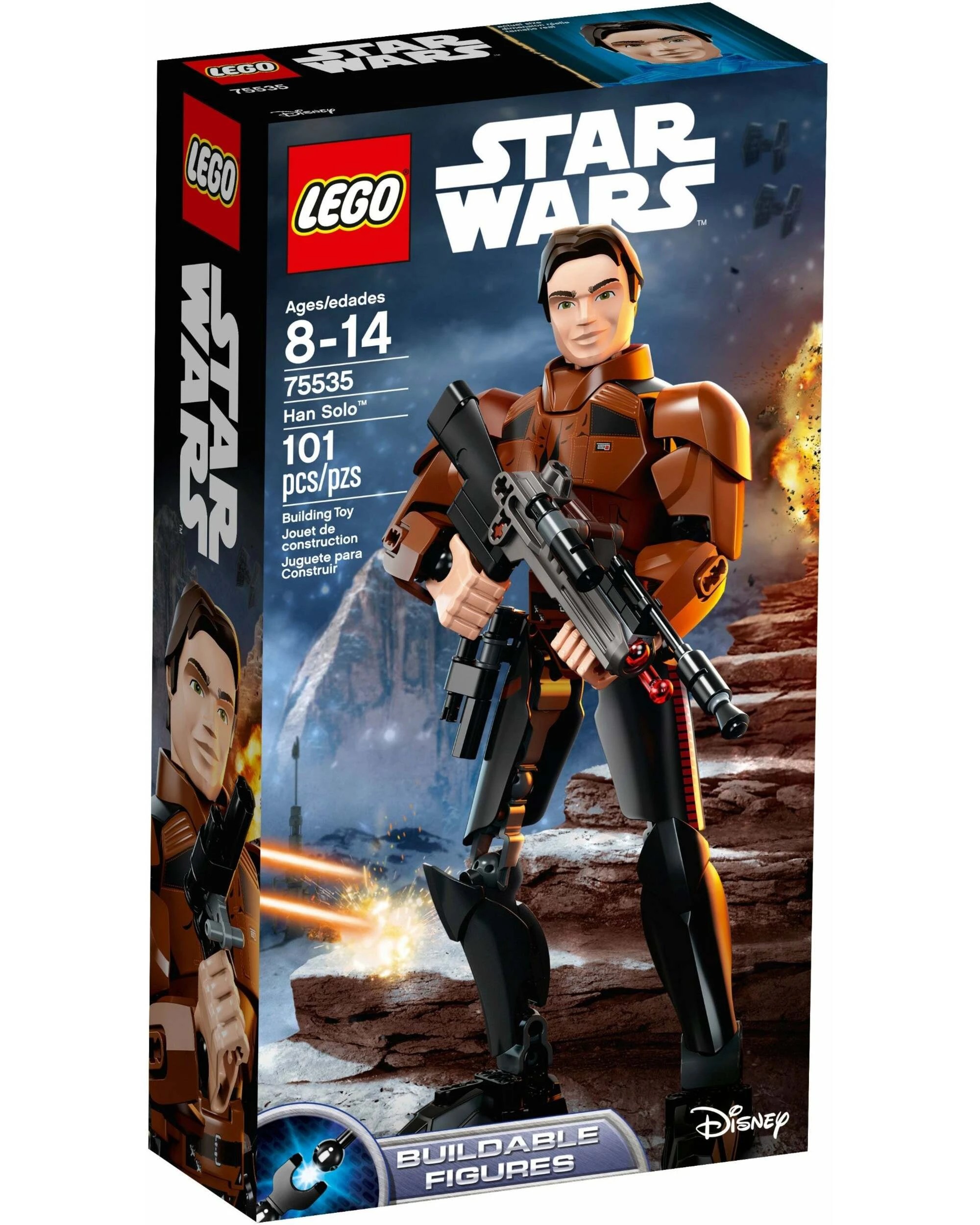 1 LEGO 75535 Han Solo: Buildable Figure with Blaster, 1 of 4