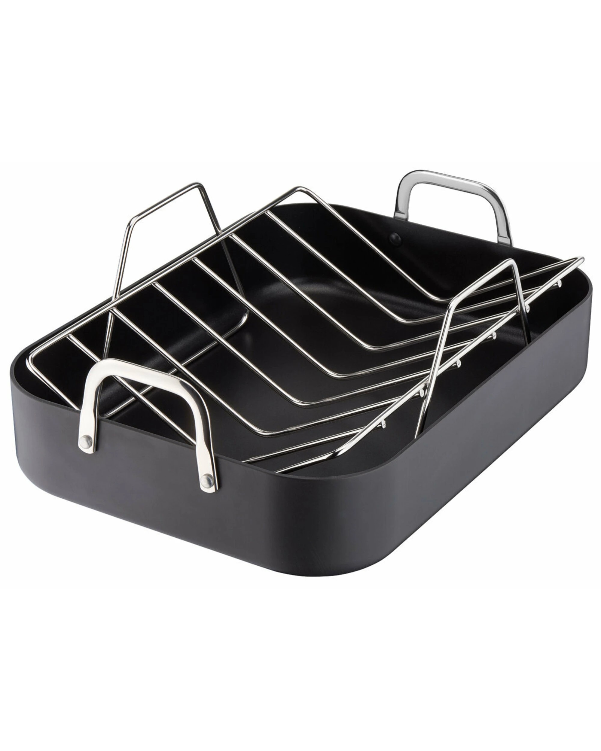 1 Tefal 29x39cm Hard Anodised Roaster and Rack, 1 of 3