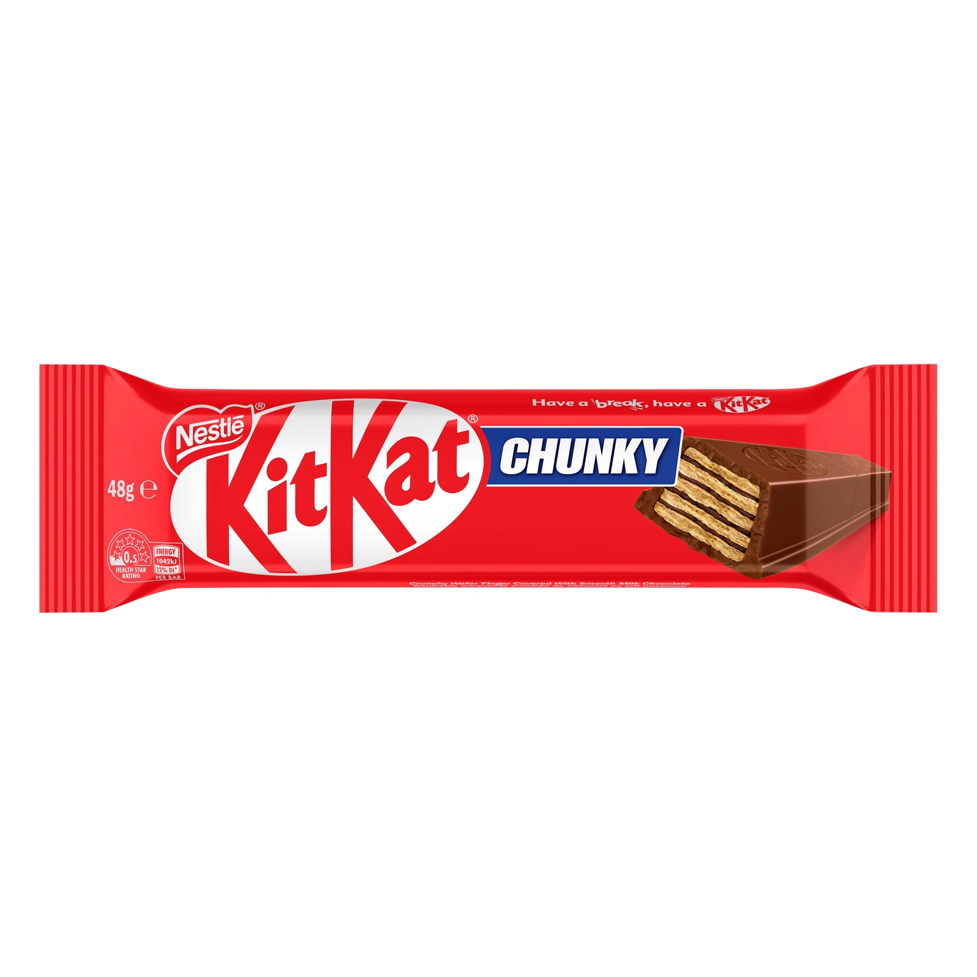 1 Nestle KitKat Chunky Chocolate Bar 48g, 1 of 2