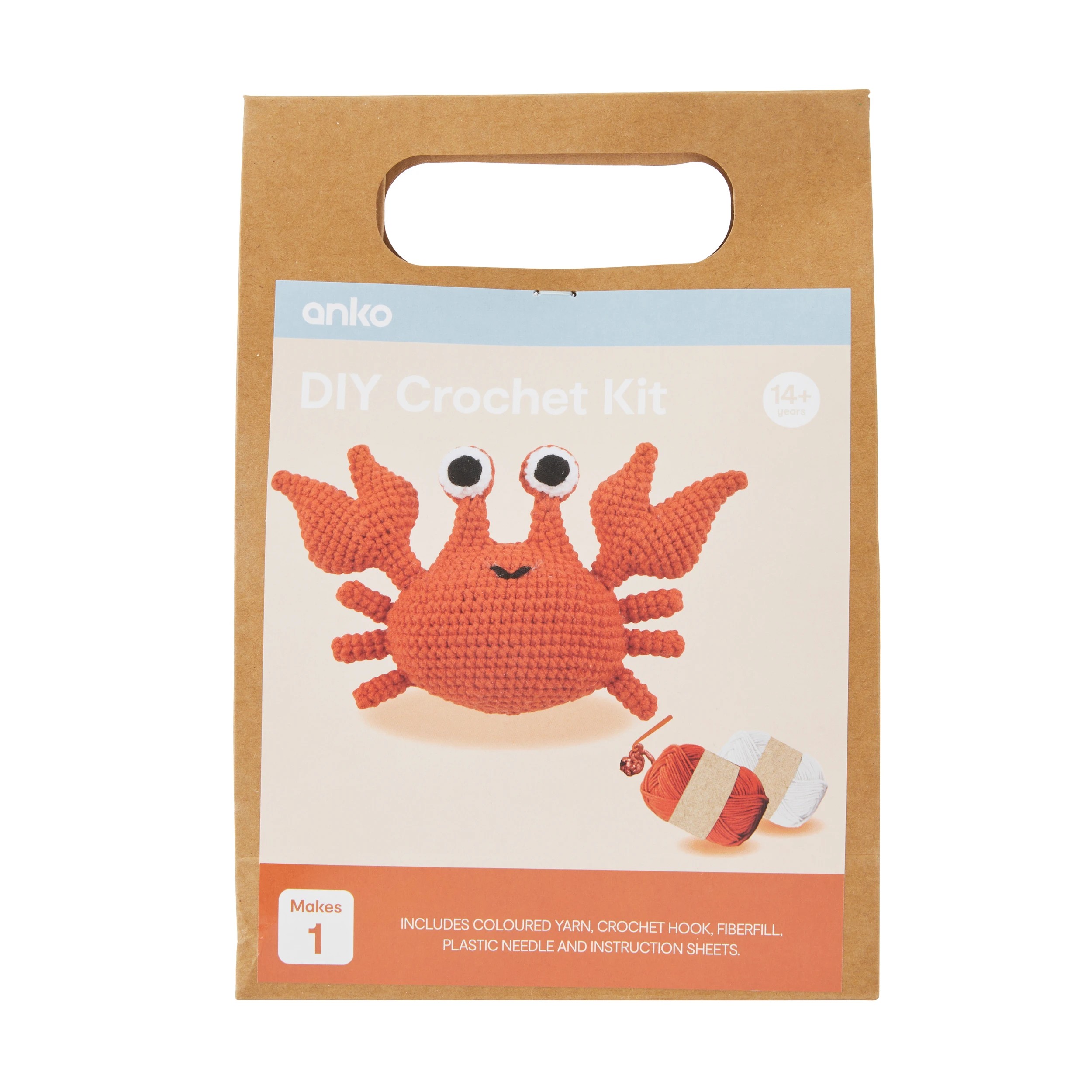 1 DIY Crochet Kit - Crab, 1 of 3
