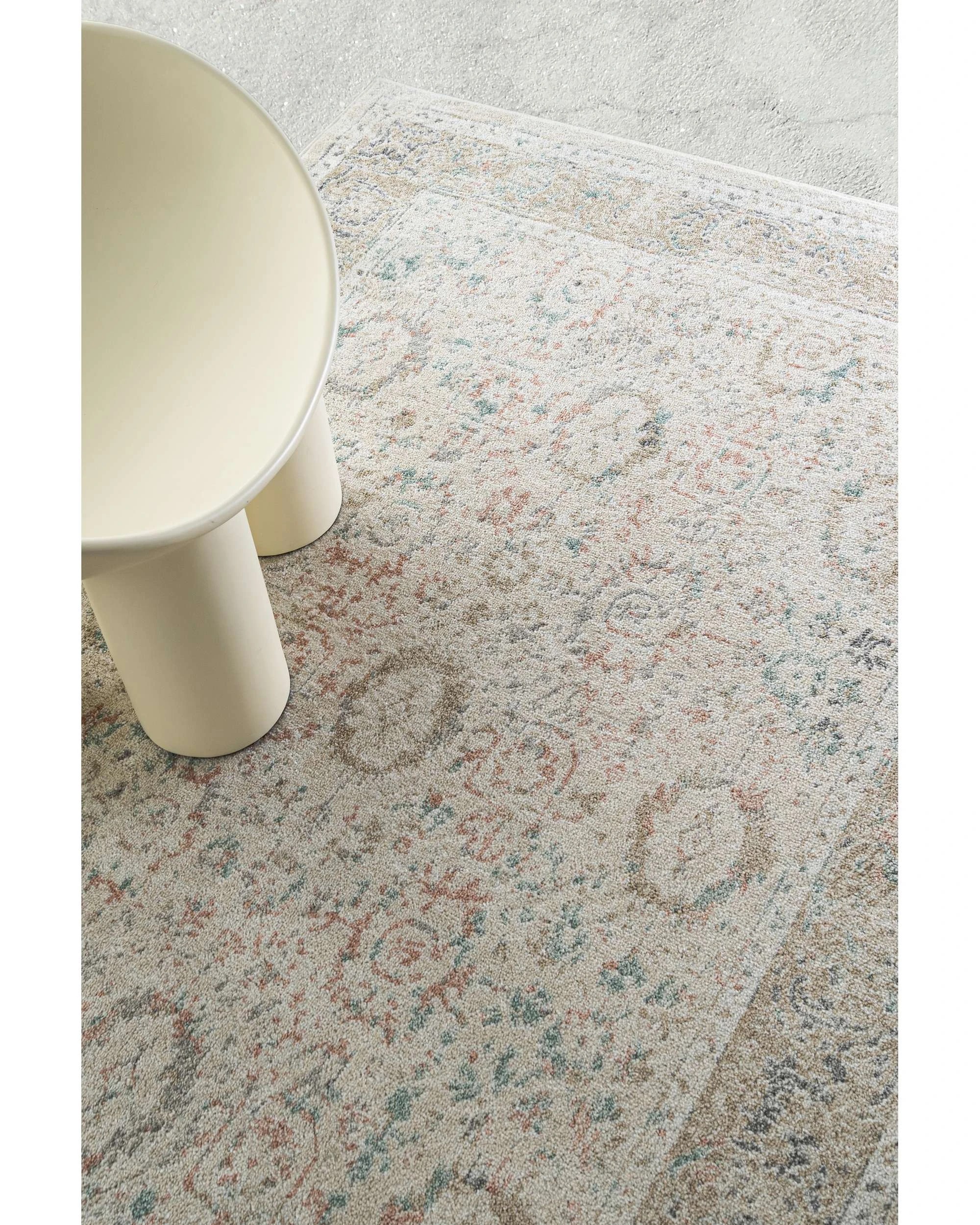 3 Loopsie Seymour Traditional Floral Rug-230cm x 160cm - White, 3 of 7