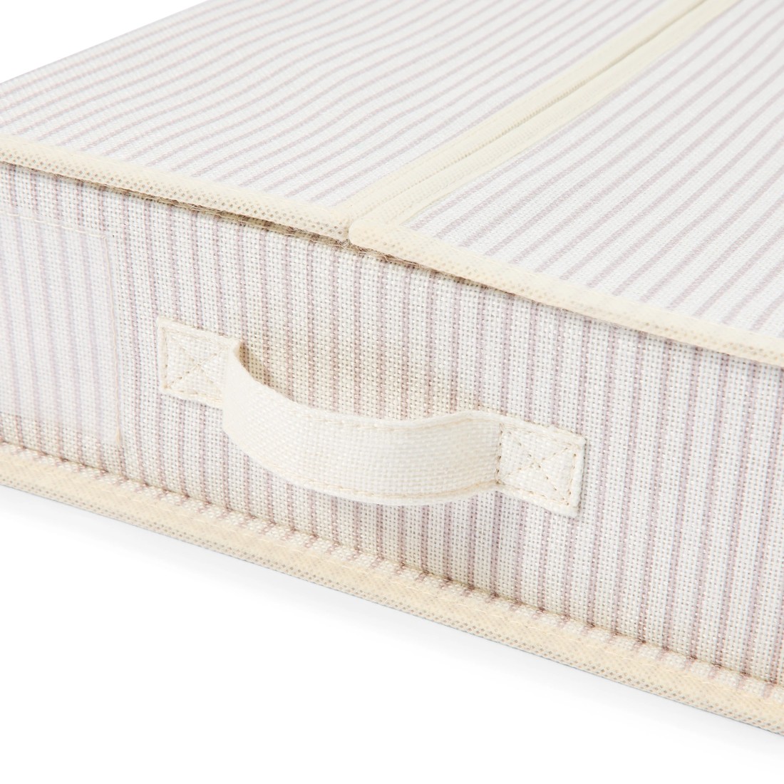 6 Linen Look Bed Linen Box - Stripe, 6 of 10