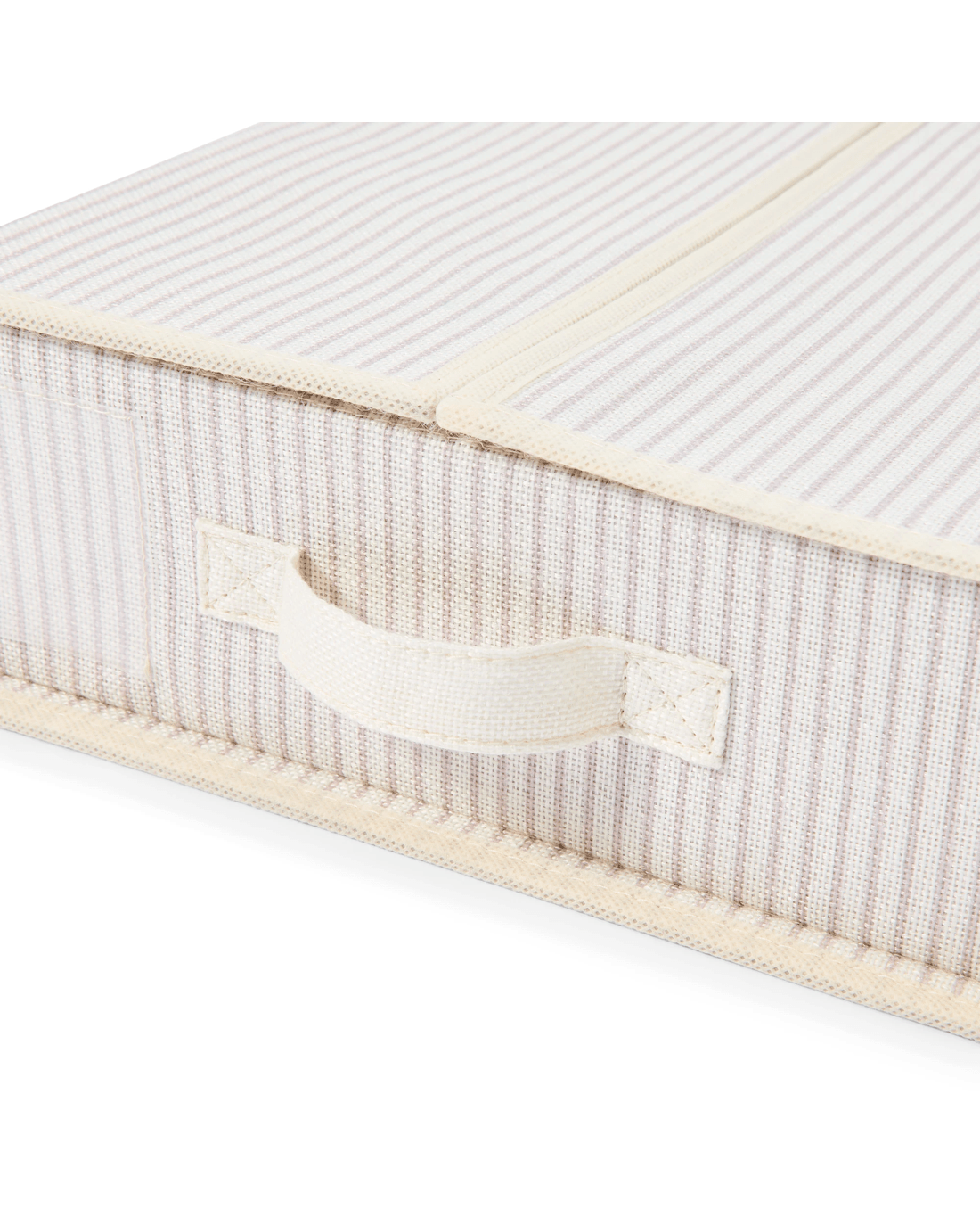 6 Linen Look Bed Linen Box - Stripe, 6 of 10