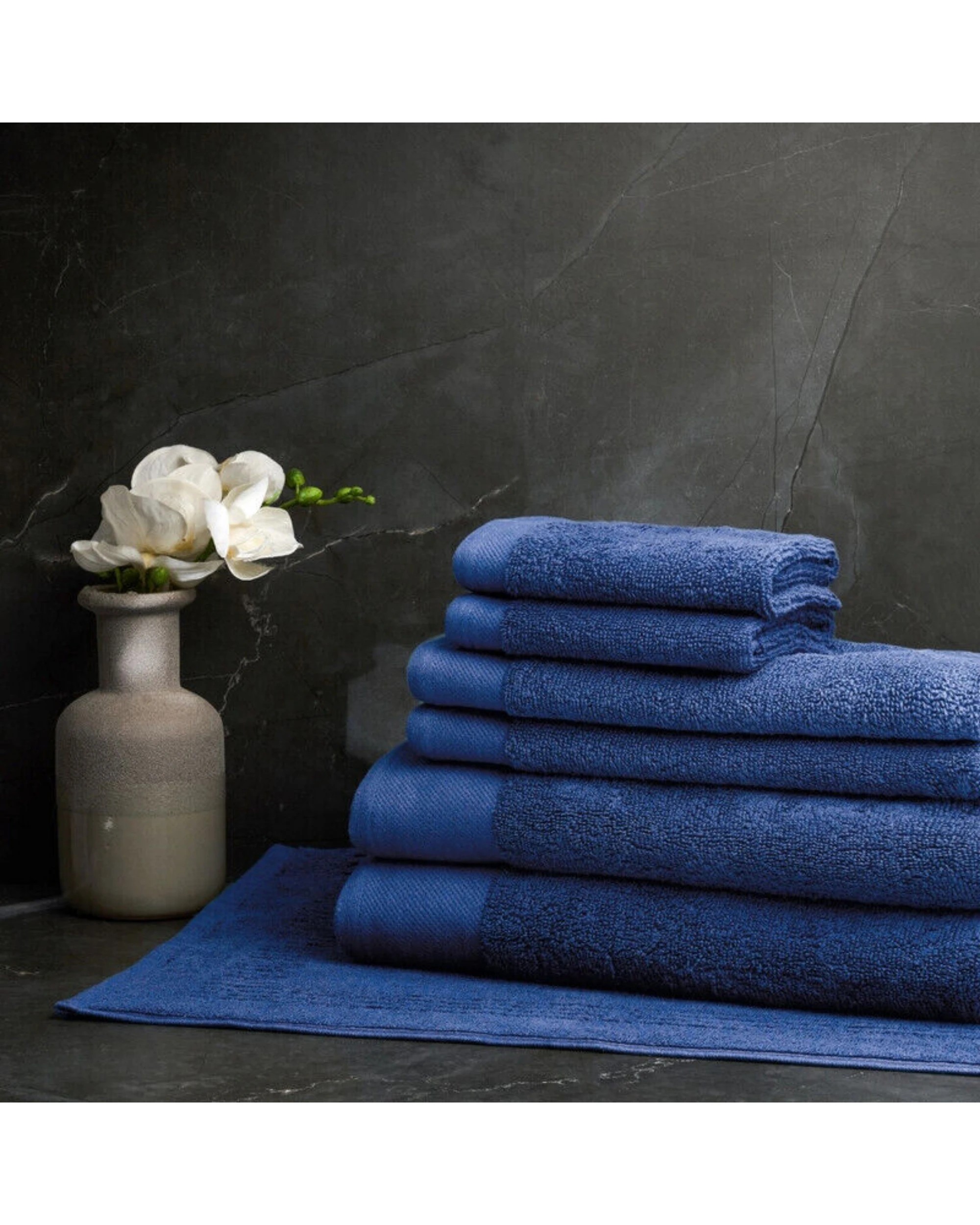 4 Sheraton  Maison Byron 7 Piece Towel Pack - Blue, 4 of 4