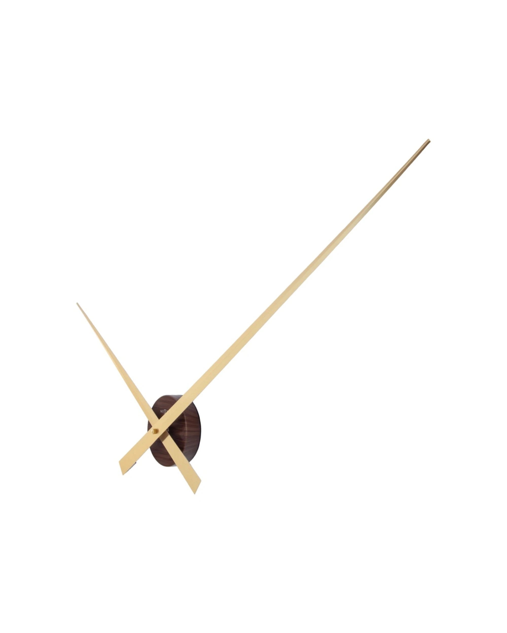 3 NeXtime Hands Wall Clock Oversized Minimalist Design 85cm Vintage - Gold, 3 of 6