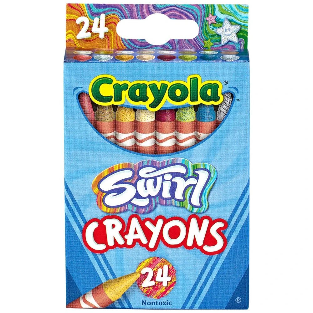 1 Crayola Swirl Crayons 24 Pack, 1 of 5