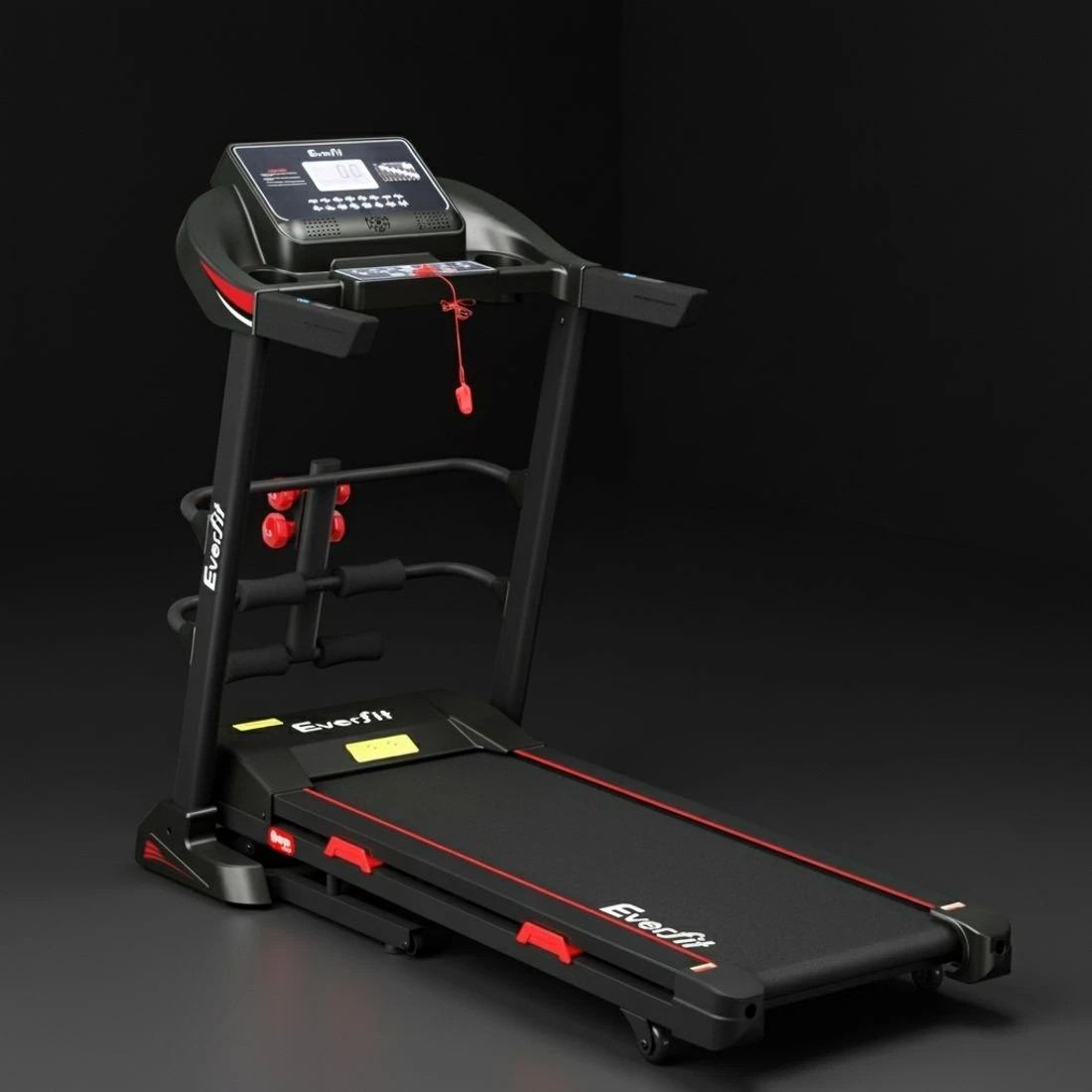 6 Everfit Treadmill Electric Home Gym Fitness Exercise Machine w/ Sit Up Bar 450mm - Black, 6 of 6
