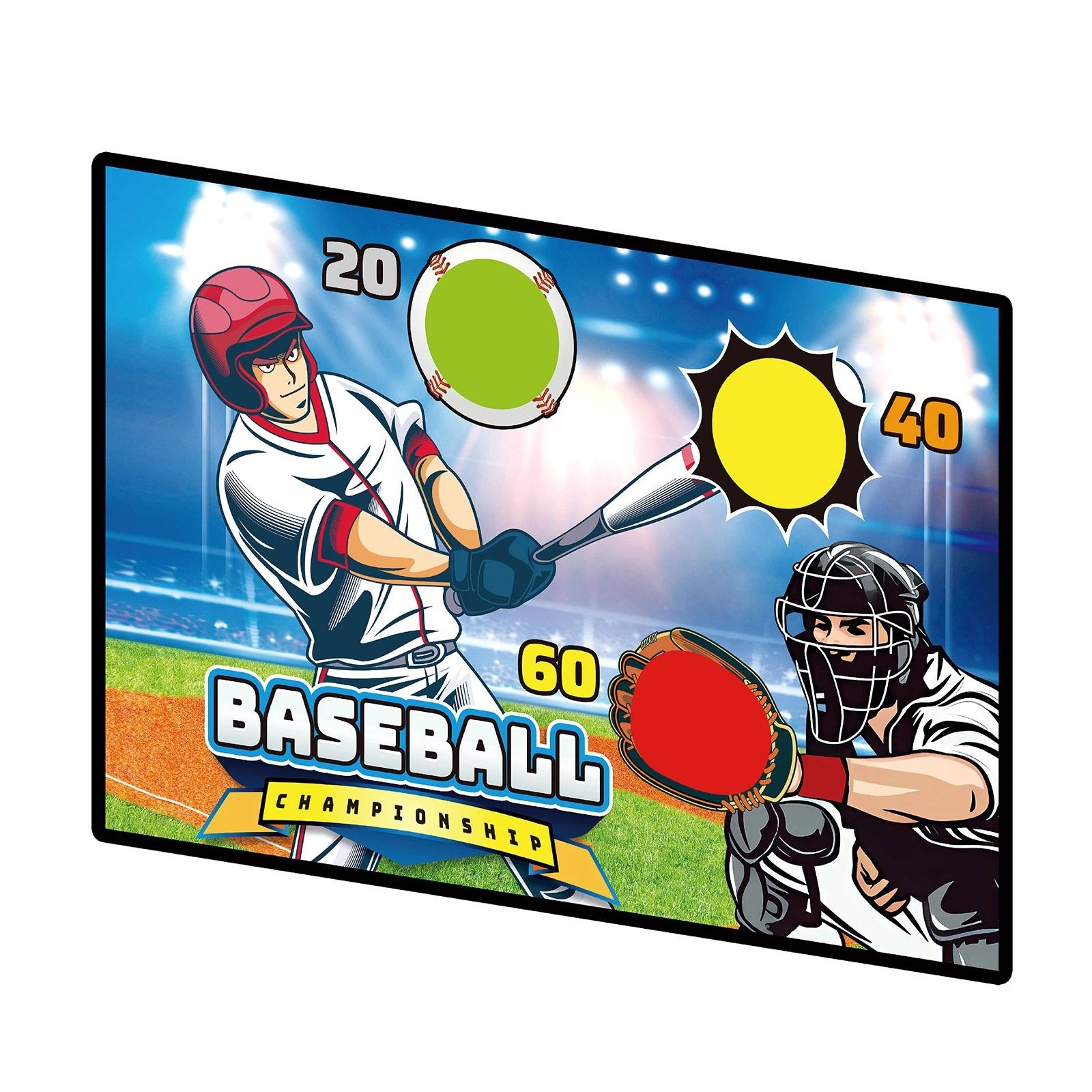 5 Ausway Kids Baseball Training Target Mat Game Set, Childrens Soccer Pitching Practice, 5 of 7