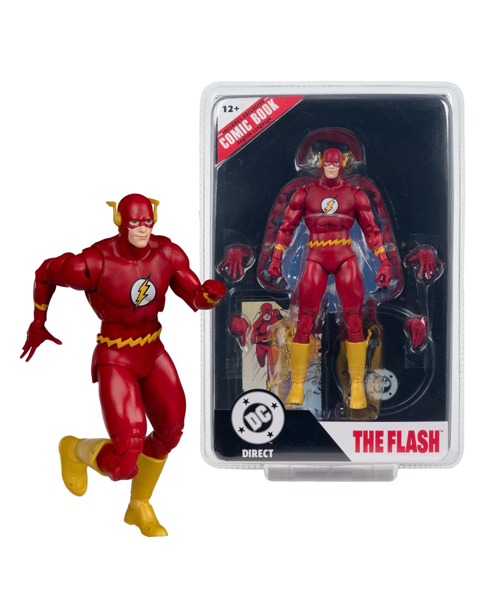 1 DC Direct Page Punchers The Flash #123 Barry Allen 7 inch Figure With Comic, 1 of 9