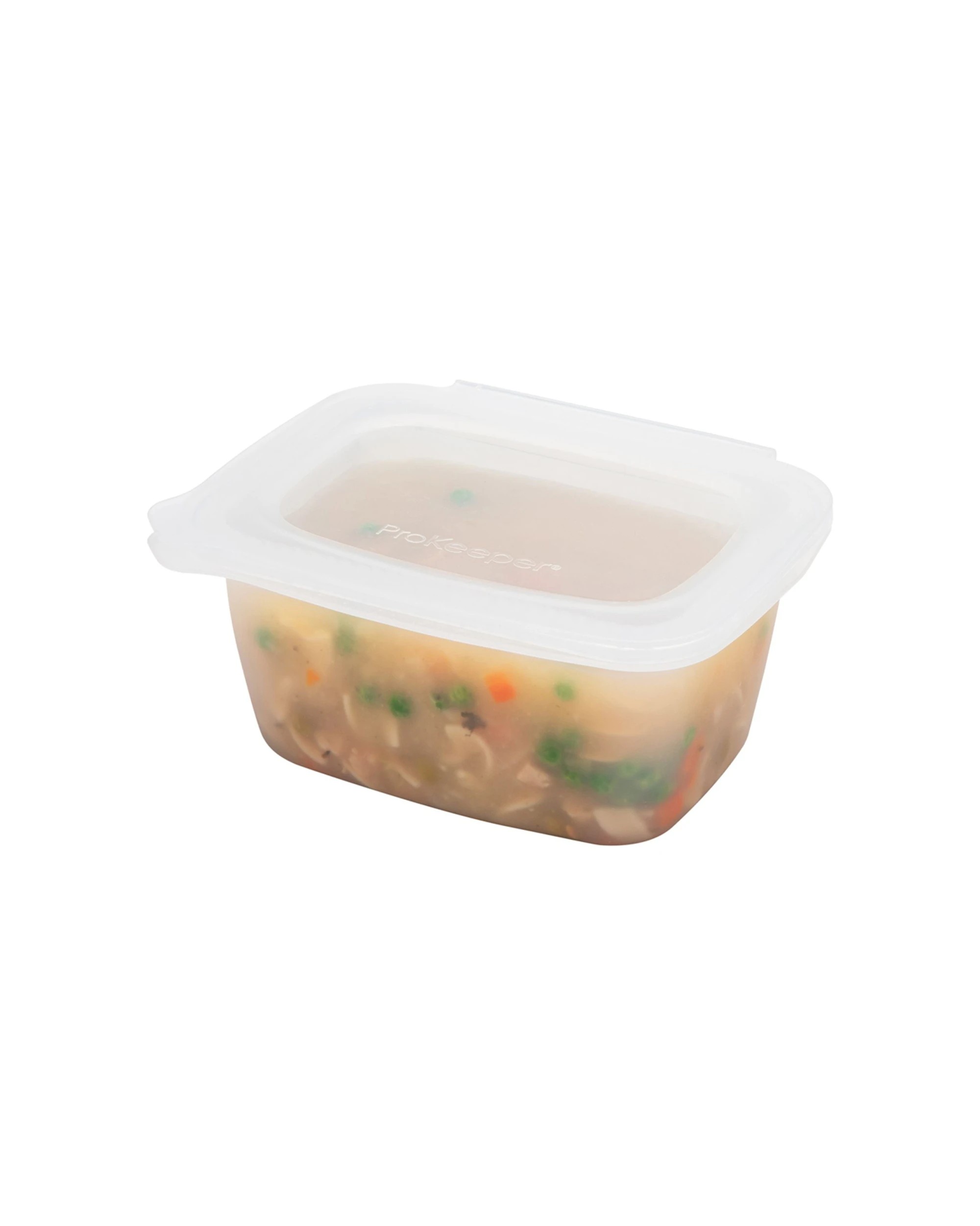 2 Progressive ProKeeper Silicone SoftBox Food Storage Container 940ml Leak Proof - White, 2 of 4