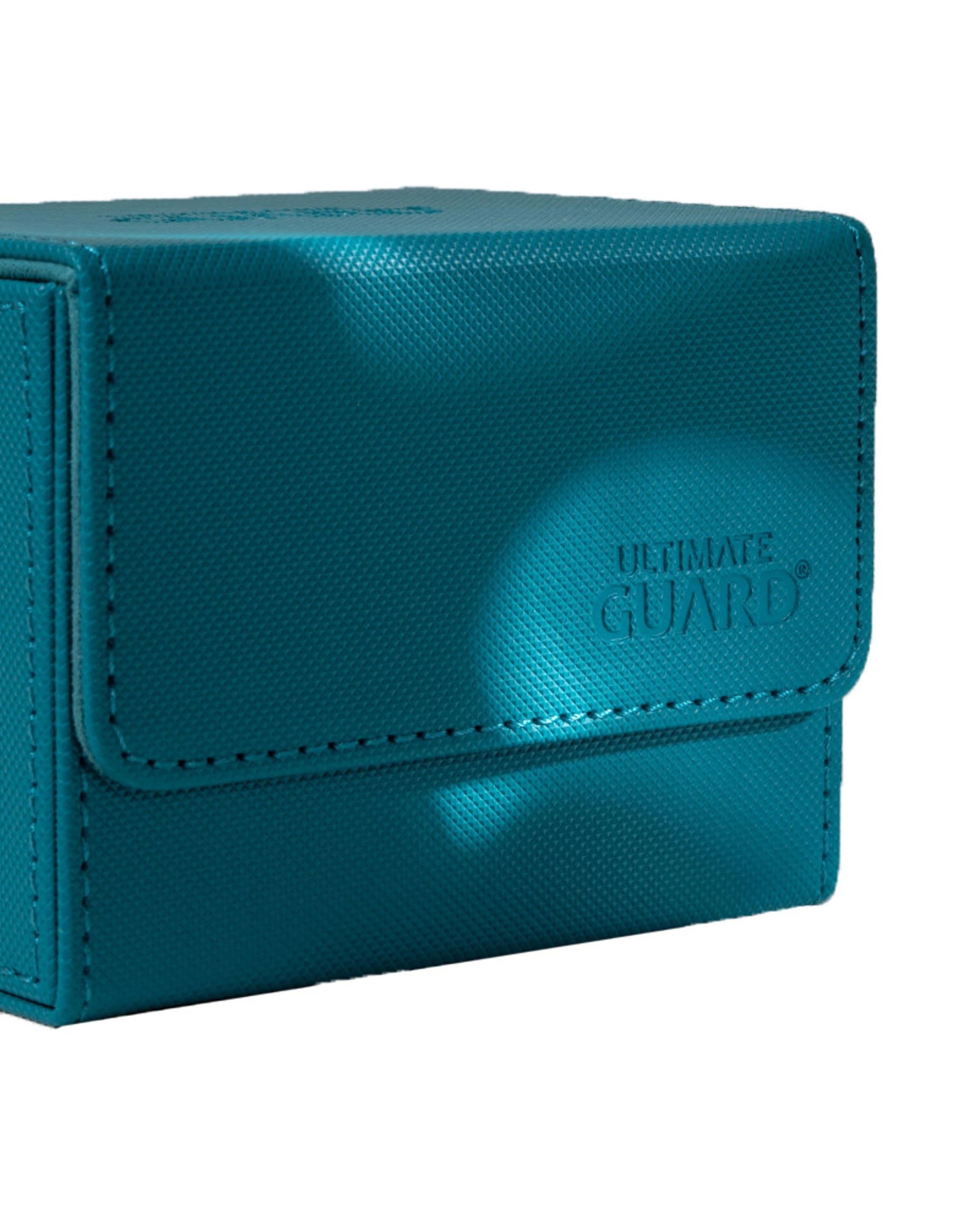 6 Ultimate Guard Sidewinder 80+ Xenoskin Monocolour Deck Box - Petrol, 6 of 6