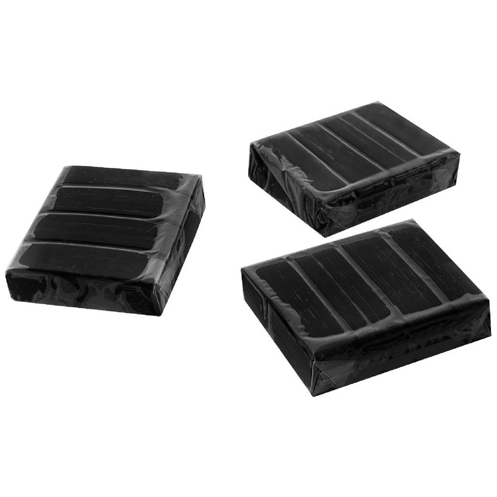 4 Born Oven Bake Polymer Clay Black 3 Pack, 4 of 4
