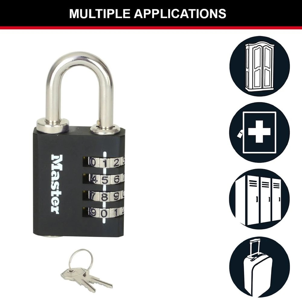 4 Masterlock Indoor Hybrid Padlock 40mm, 4 of 8