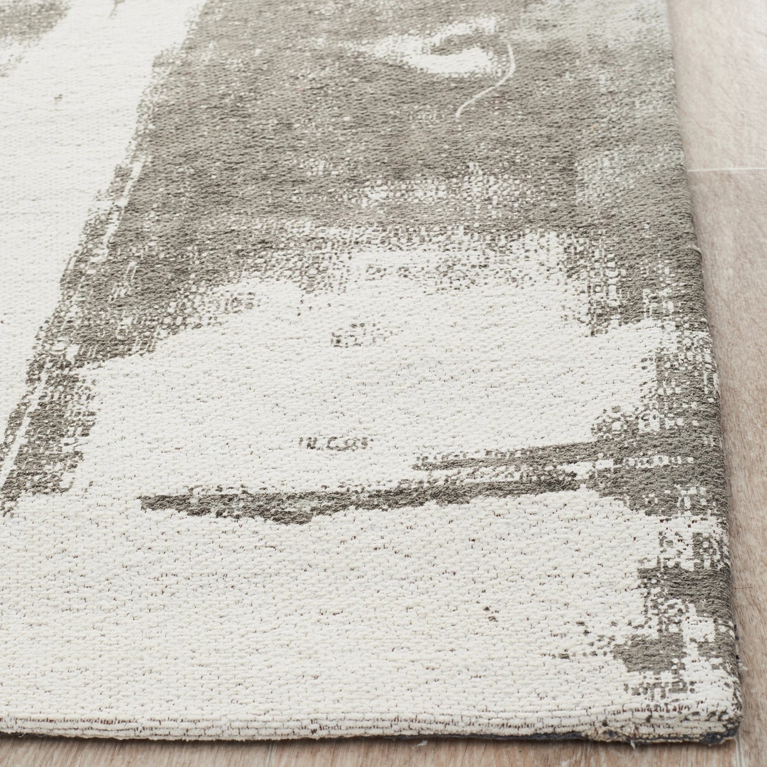 4 Common Ground Rugs Camellia 11 400x80cm - Large Runner Handmade Rug - Silver, 4 of 7