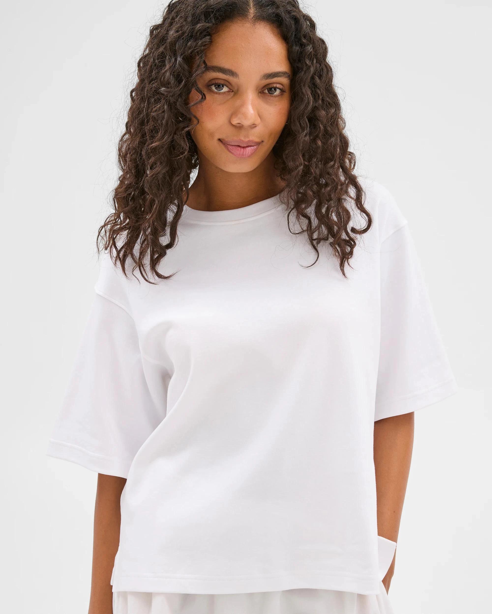 4 Target Australian Cotton Heavyweight Boxy T-Shirt WHITE, 4 of 6