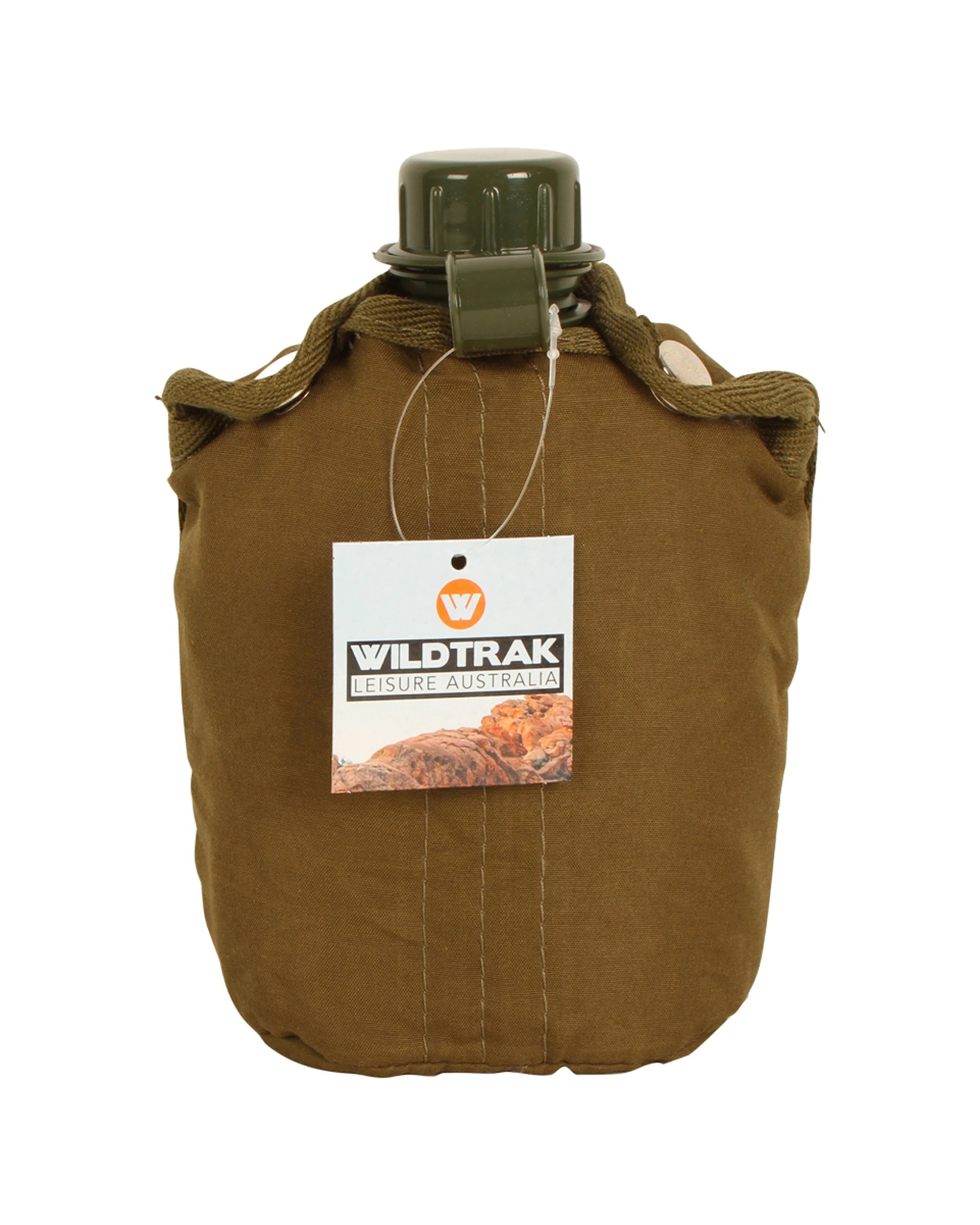 2 Wildtrak 1qt Spill-Proof Canteen Water Container With Cover No BPA Plastic - Green, 2 of 3