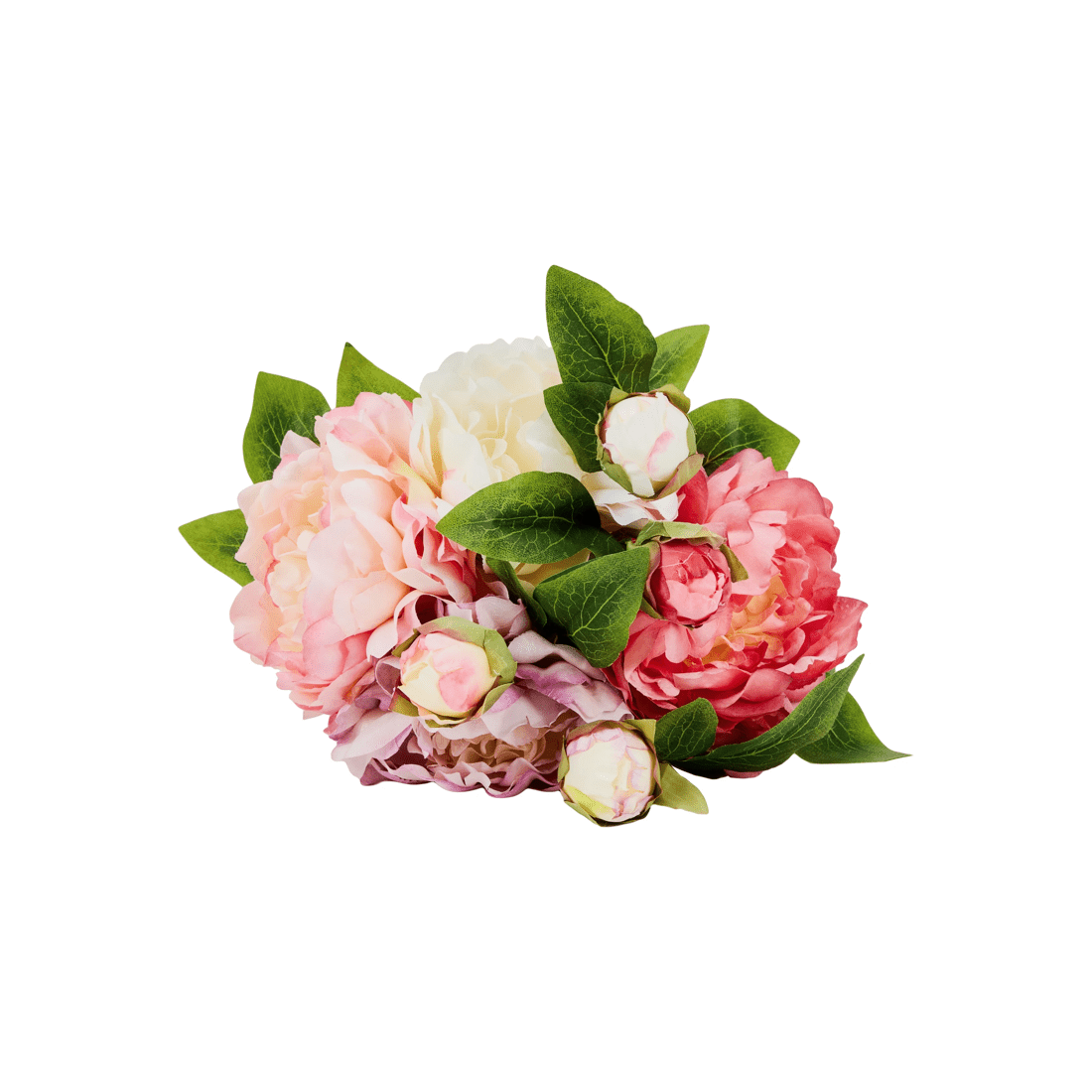 2 Artificial Red and Pink Peony Bunch, 2 of 4