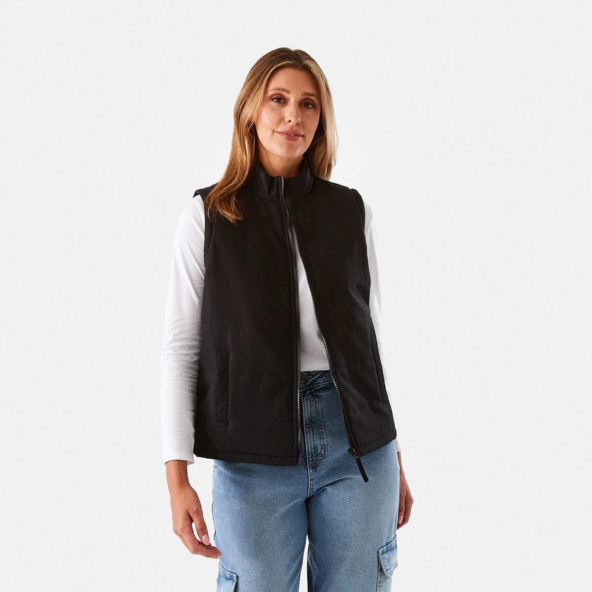1 Puffer Gilet Black, 1 of 7