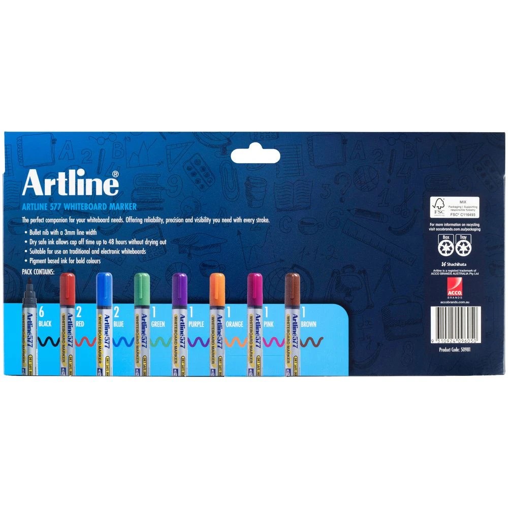 5 Artline 577 Whiteboard Marker 15 Pack, 5 of 5