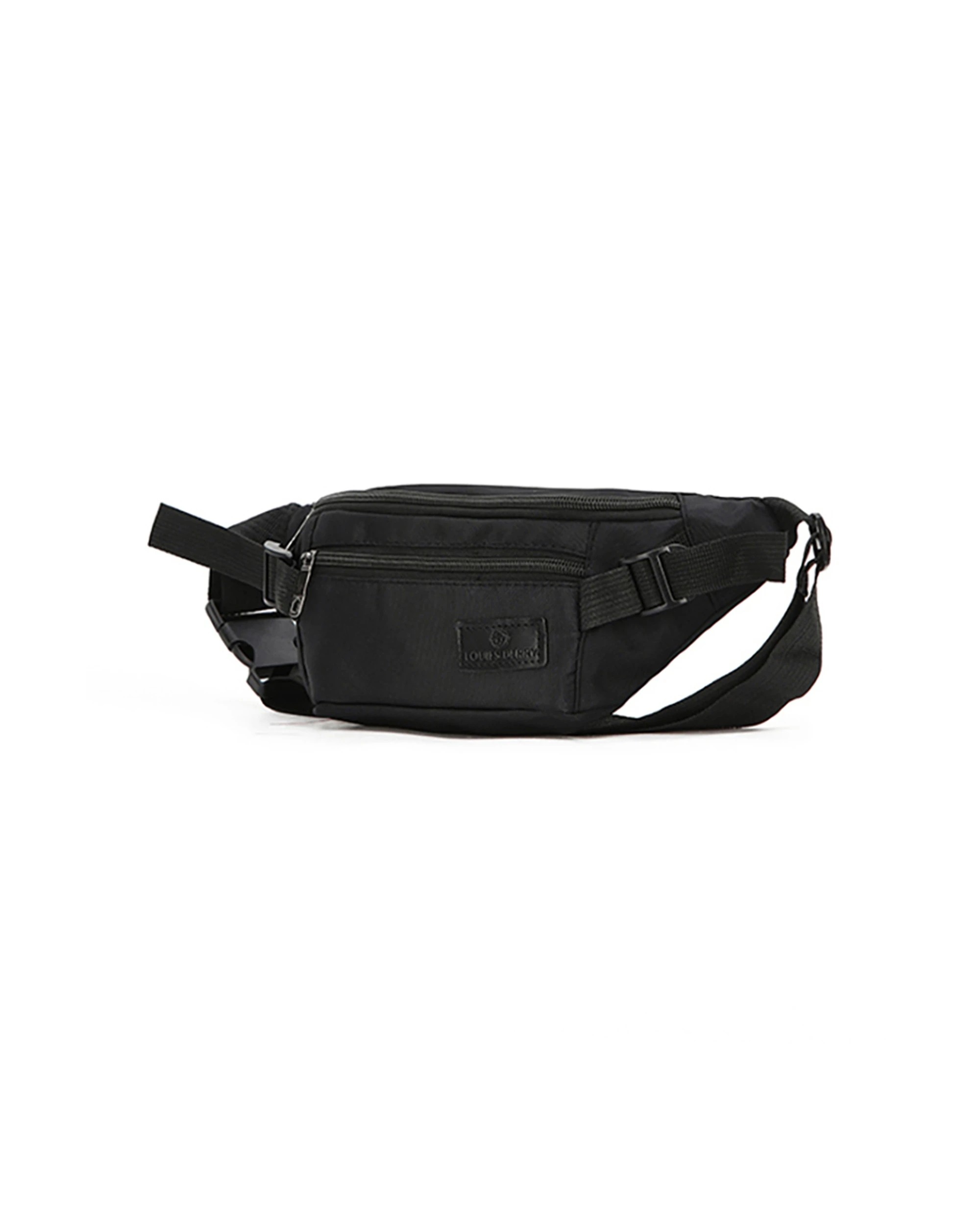 1 Louis Berry Nylon Hip Waist Bag 28X10X12Cm Durable Water Resistant Multi-Pockets - Black, 1 of 1