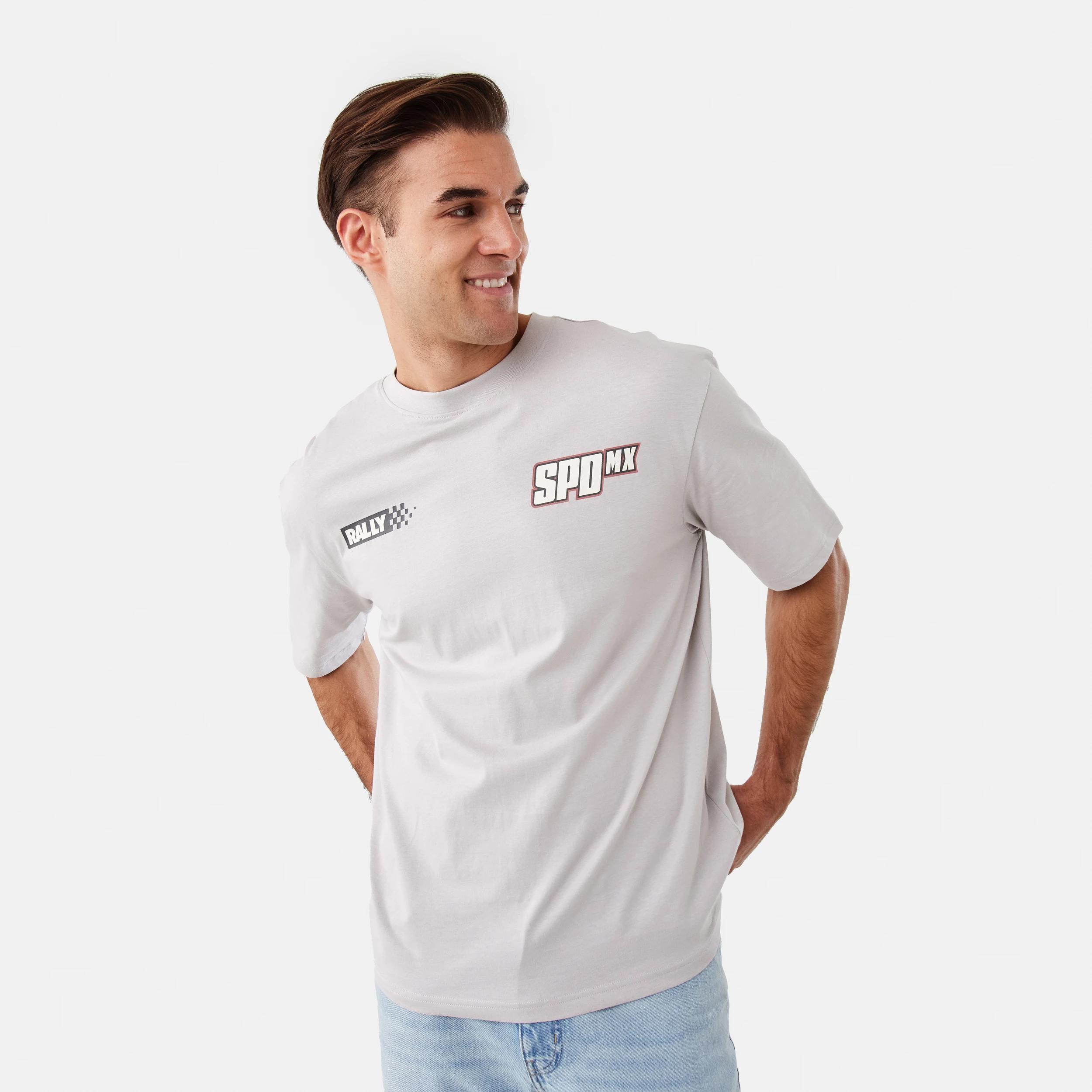 1 Oversized Graphic T-shirt Gry Car, 1 of 9