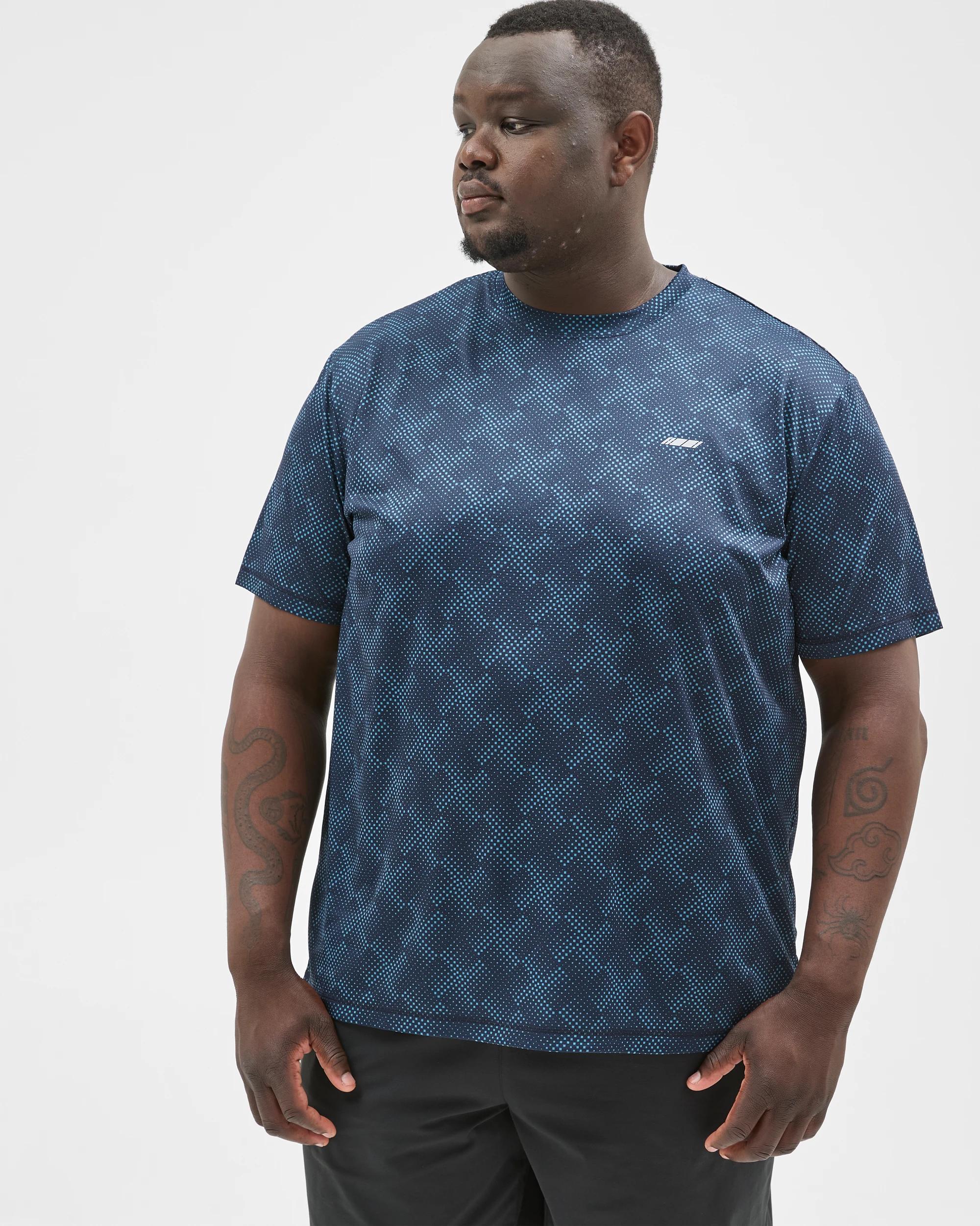 3 Target Active Plus Size Active Training T-Shirt NAVY PRINT, 3 of 7