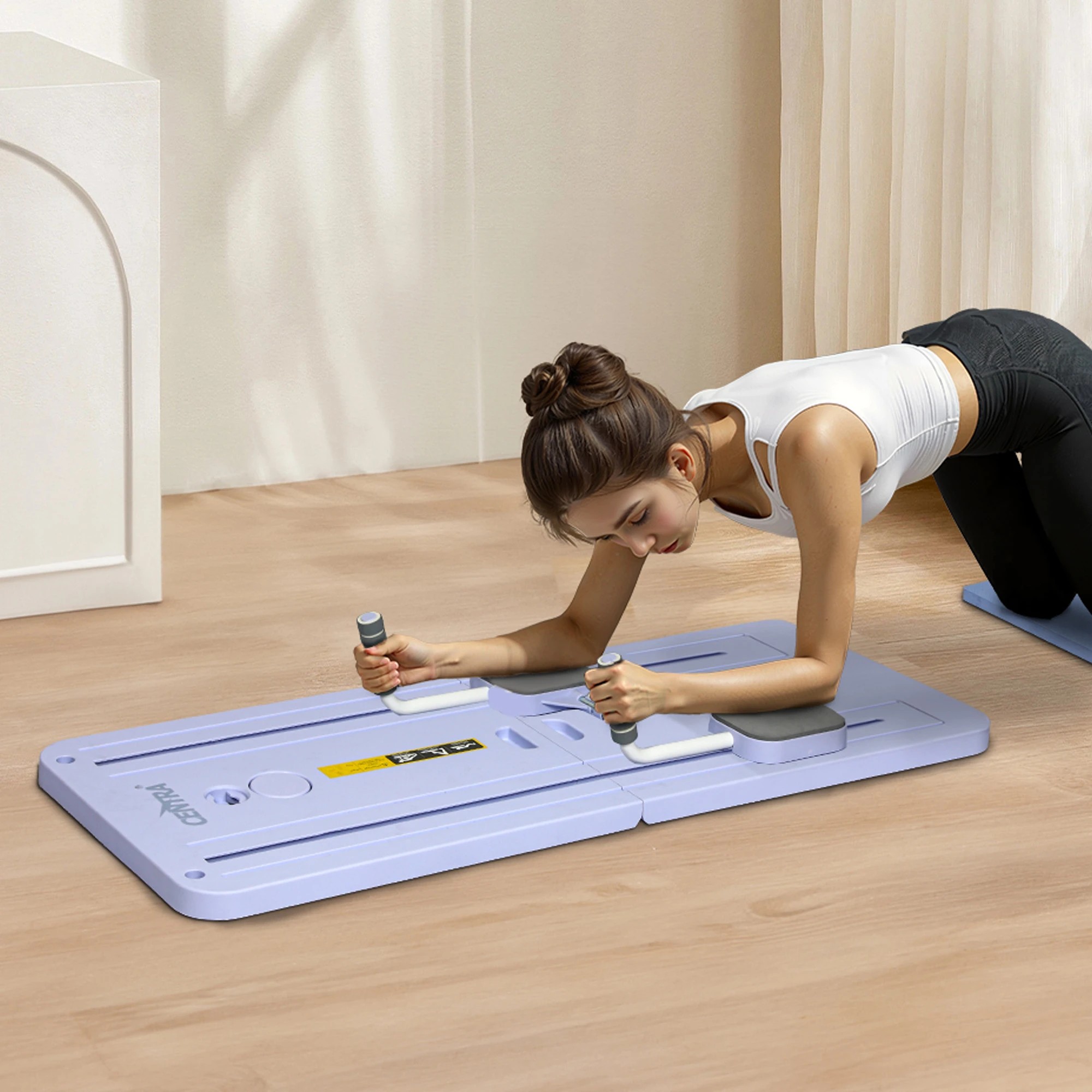 7 Centra Pilates Reformer Board Multi-Functional Abdominal Equipment for Home Gym, 7 of 9