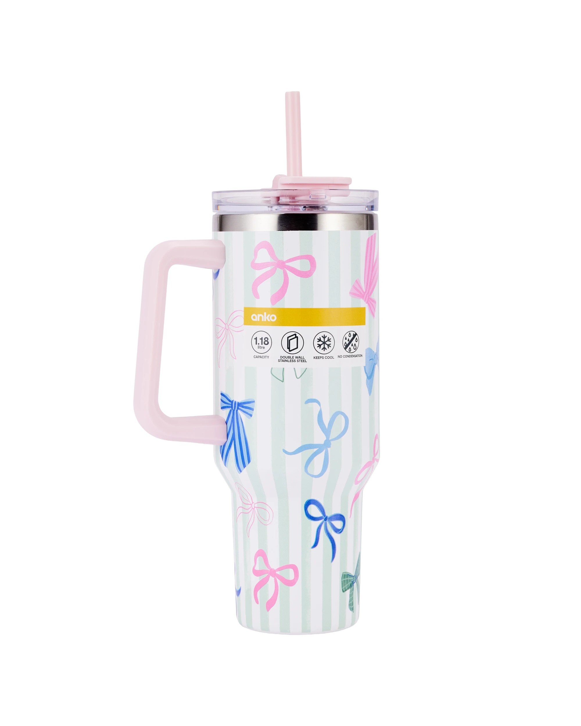 7 1.18L Bow Jumbo Stainless Steel Tumbler with Handle, 7 of 7