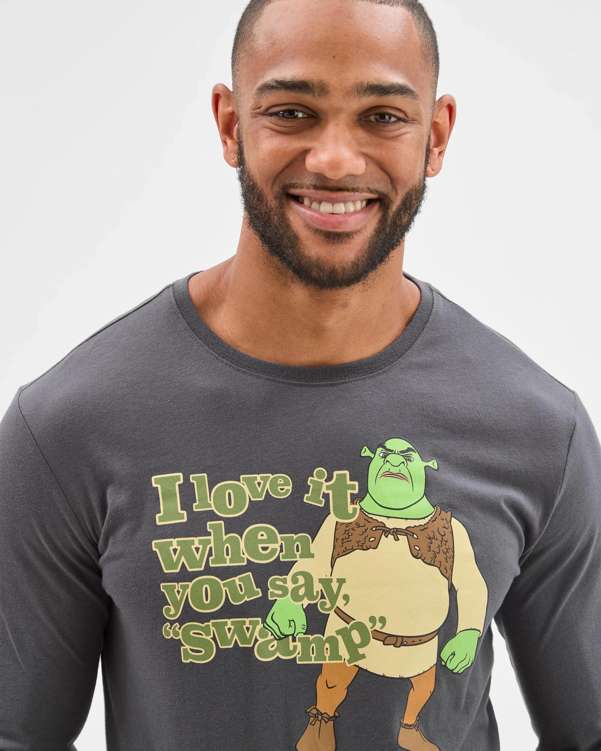 4 Target Man Shrek Knit Pyjama Set SHREK, 4 of 6
