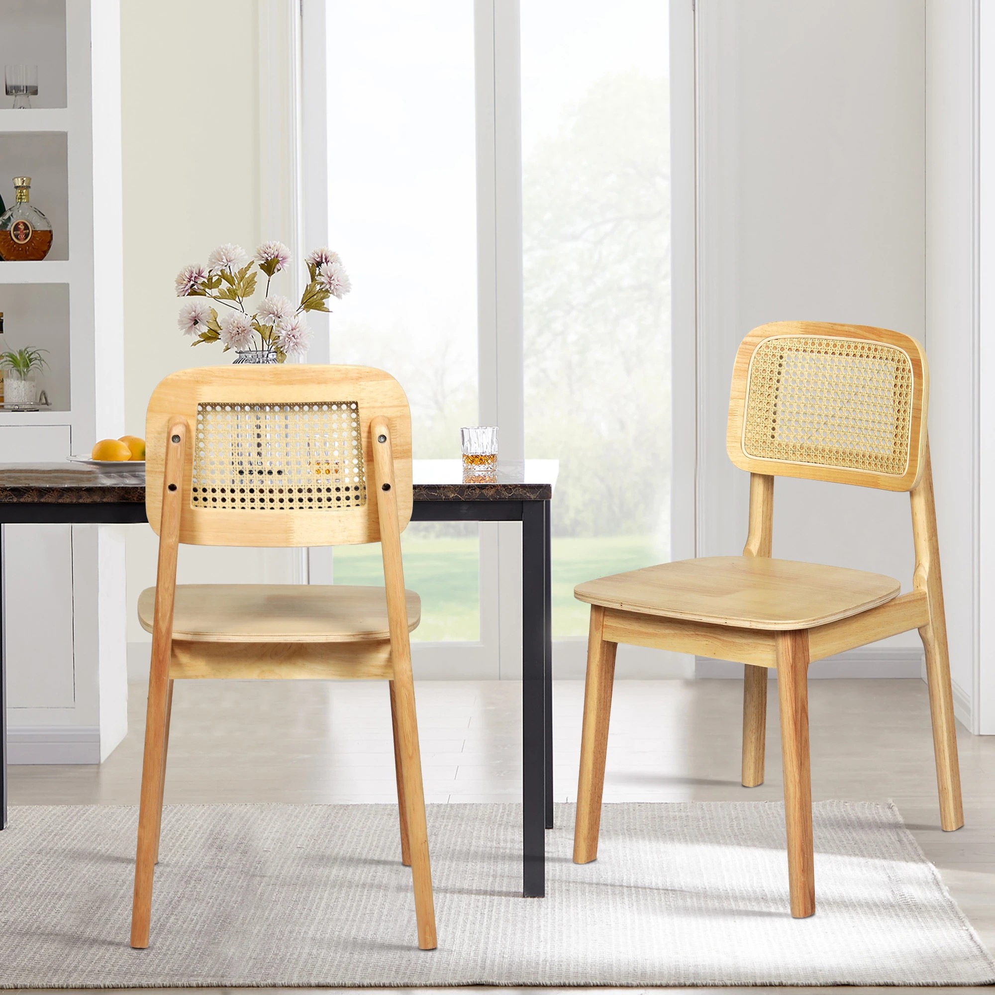 5 Levede Set Of 4 Rattan Dining Chairs, 5 of 5