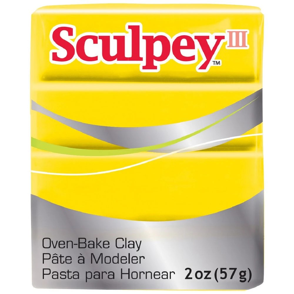 1 Sculpey III Modelling Clay Yellow 57g, 1 of 3