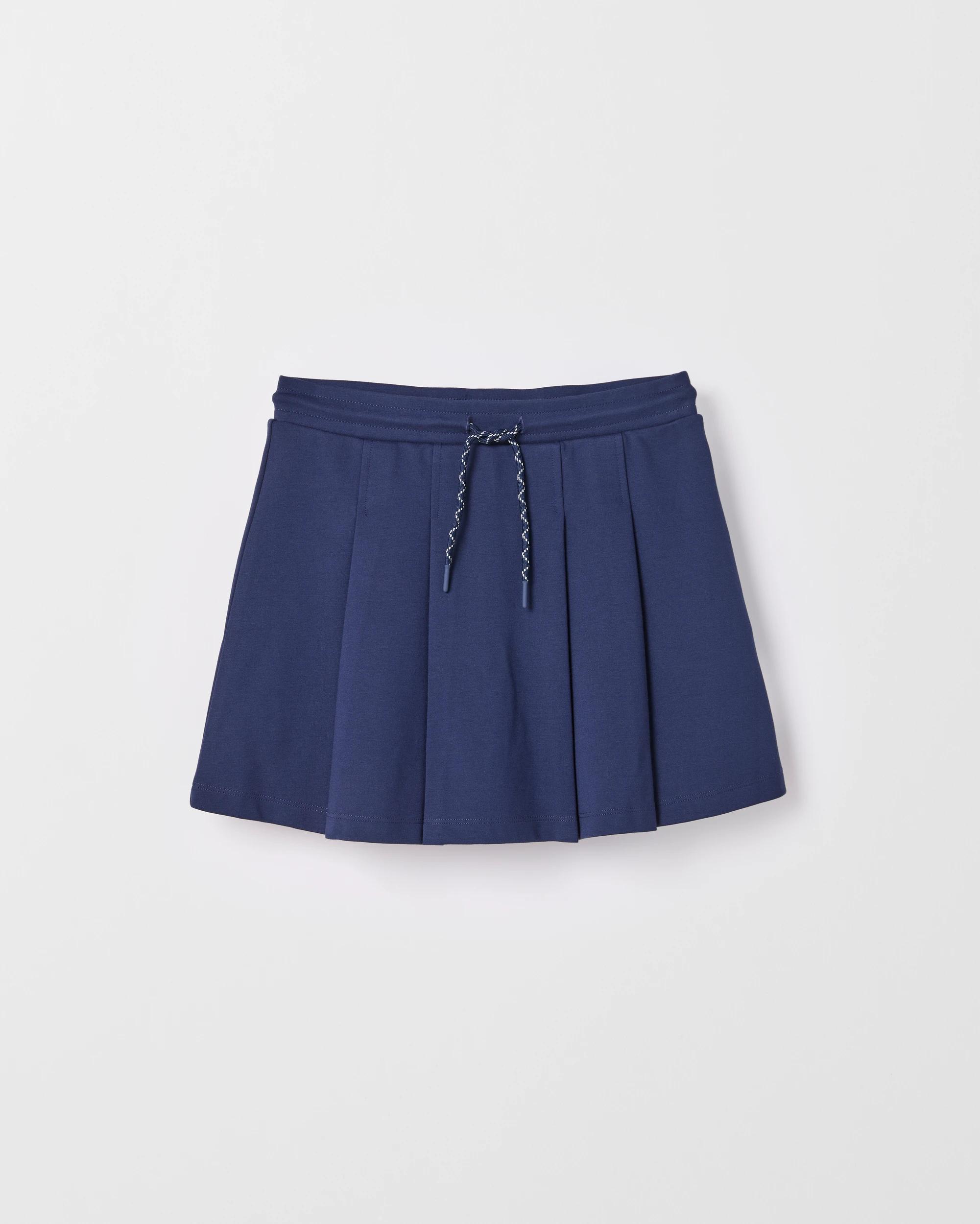 1 Target Kids Fleece Pleat Mini Skort NAVY, 1 of 2