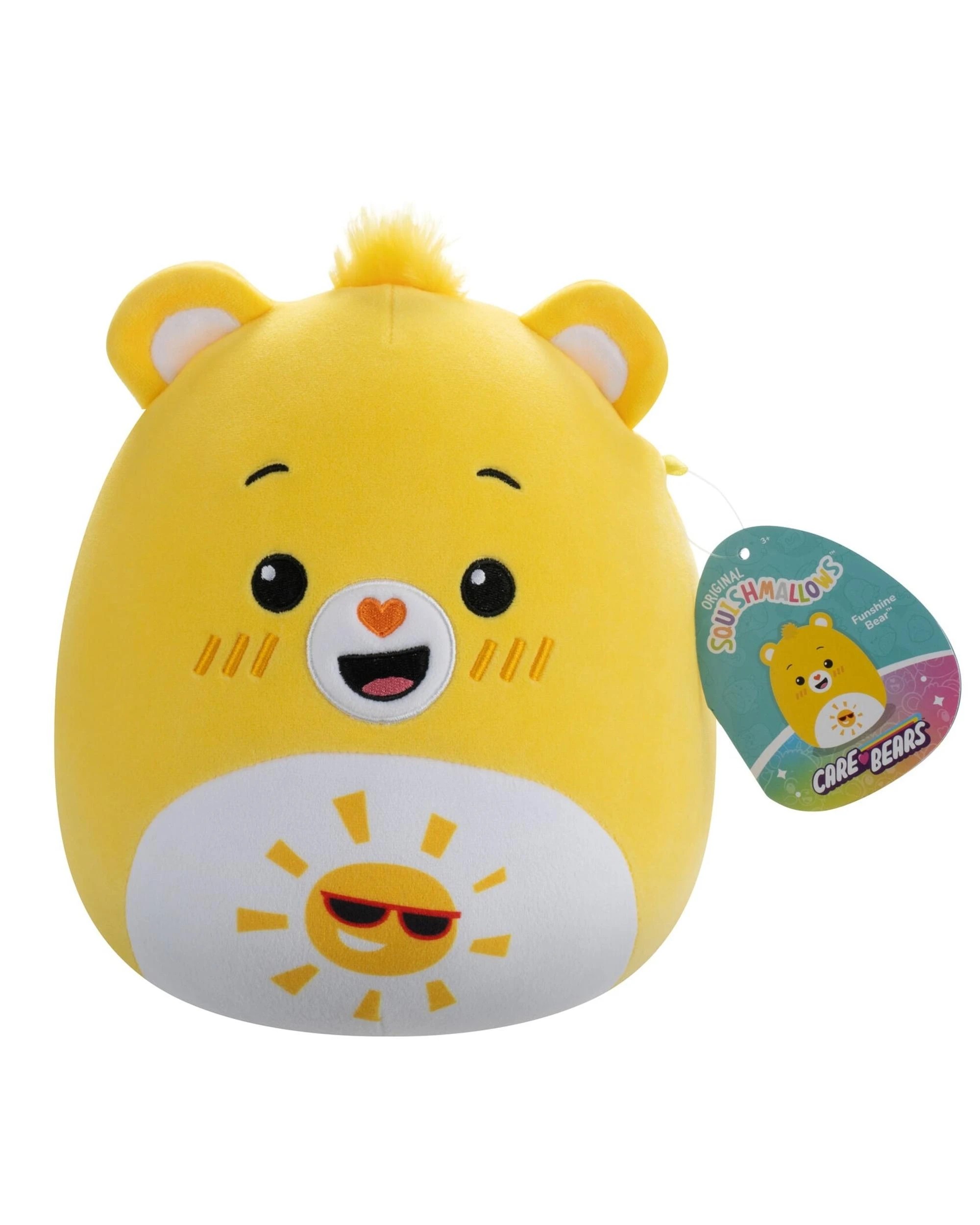 1 Squishmallows Care Bears Funshine Bear 10 inch Plush - Yellow, 1 of 5