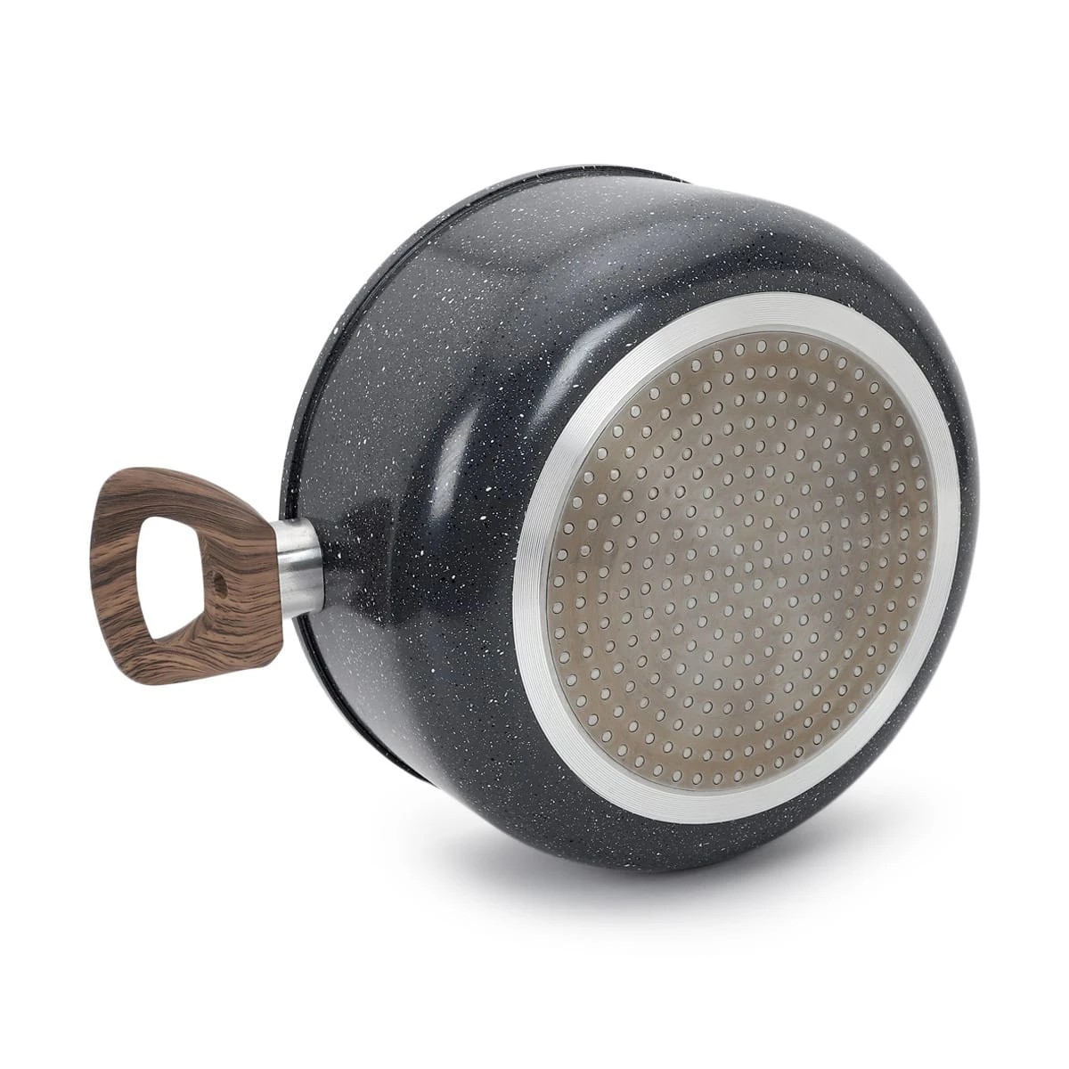 5 24cm Wood Look Handle Saucepan, 5 of 6