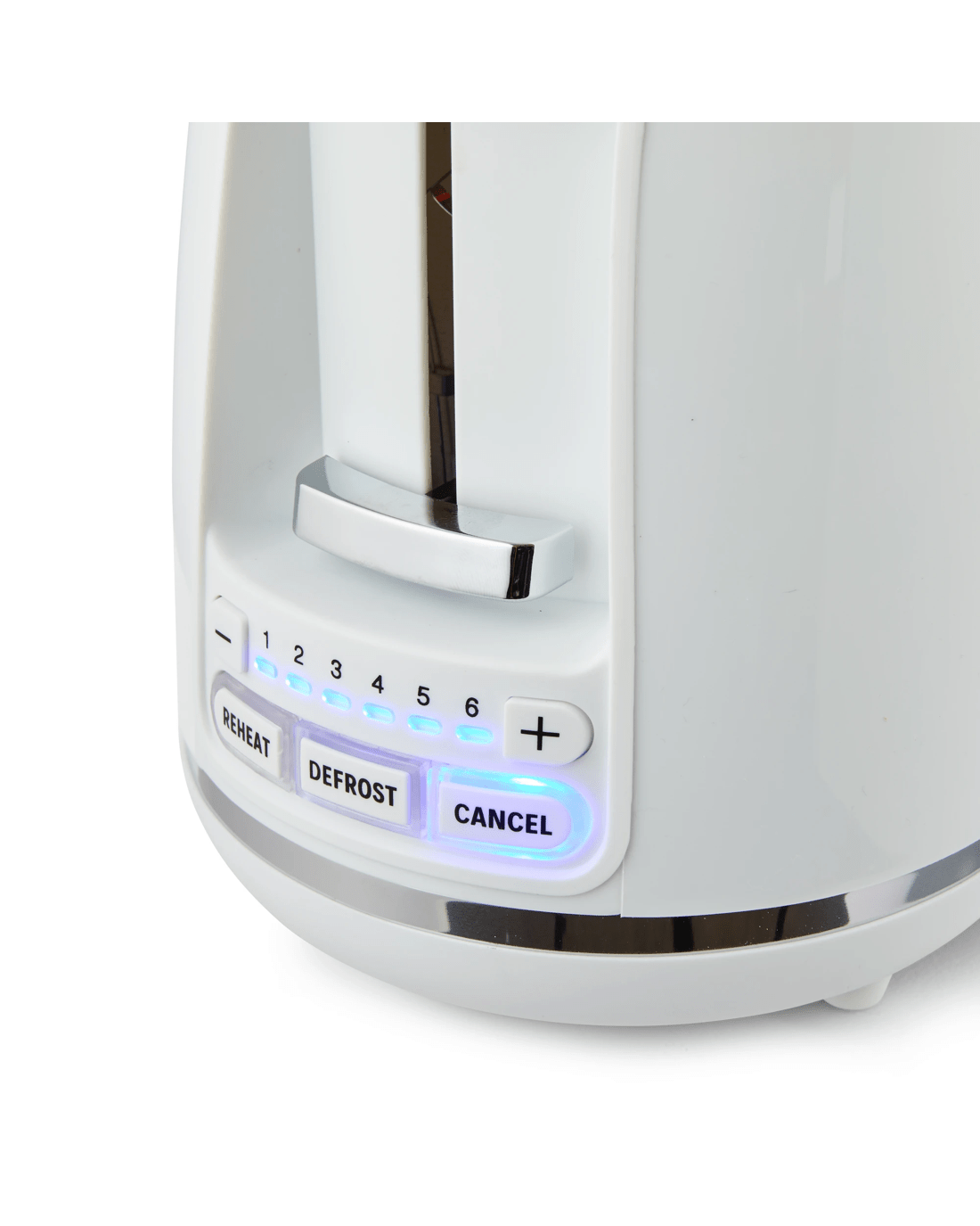 6 4 Slice Long Slot Toaster - White, 6 of 8