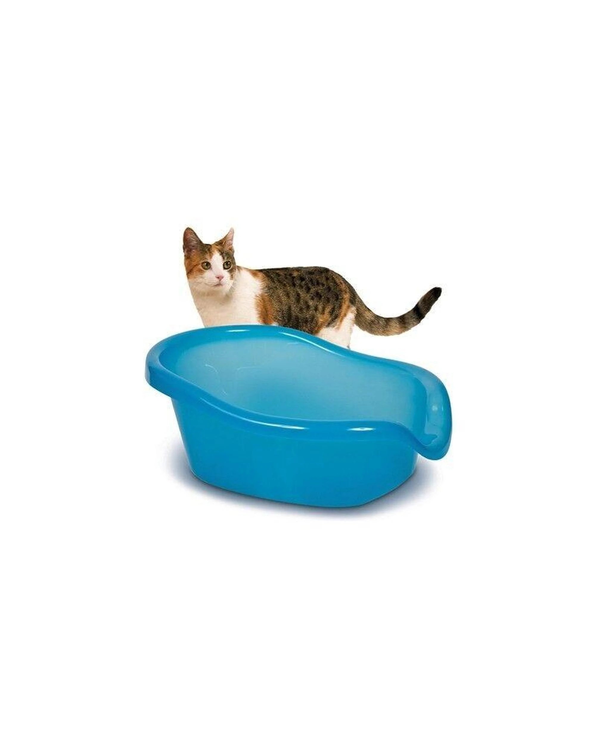 2 SmartCat The Ultimate Cat Topless Litter Box Transparent Blue, 2 of 2