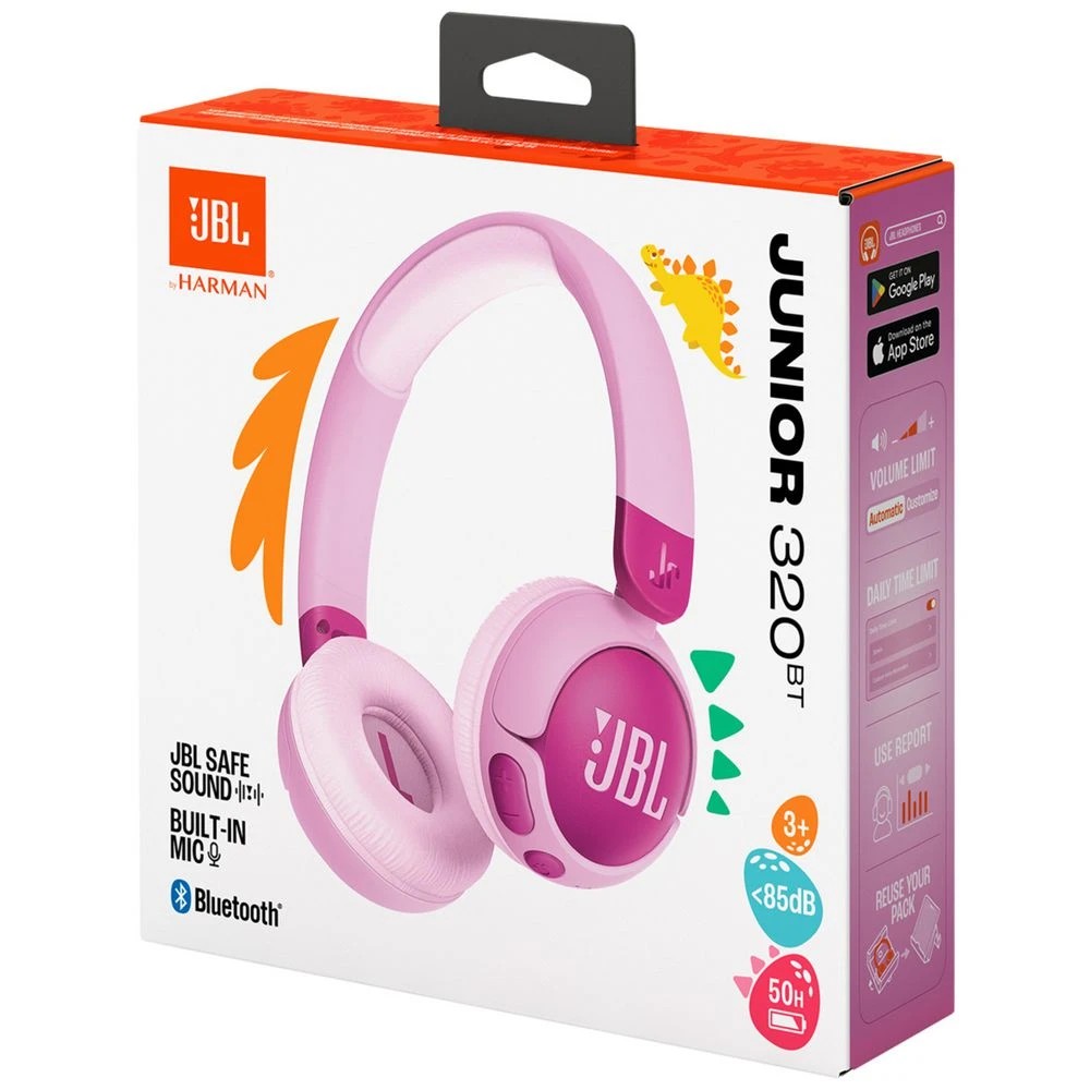 9 JBL JR320 Kids On-Ear Bluetooth Headphones Purple, 9 of 9