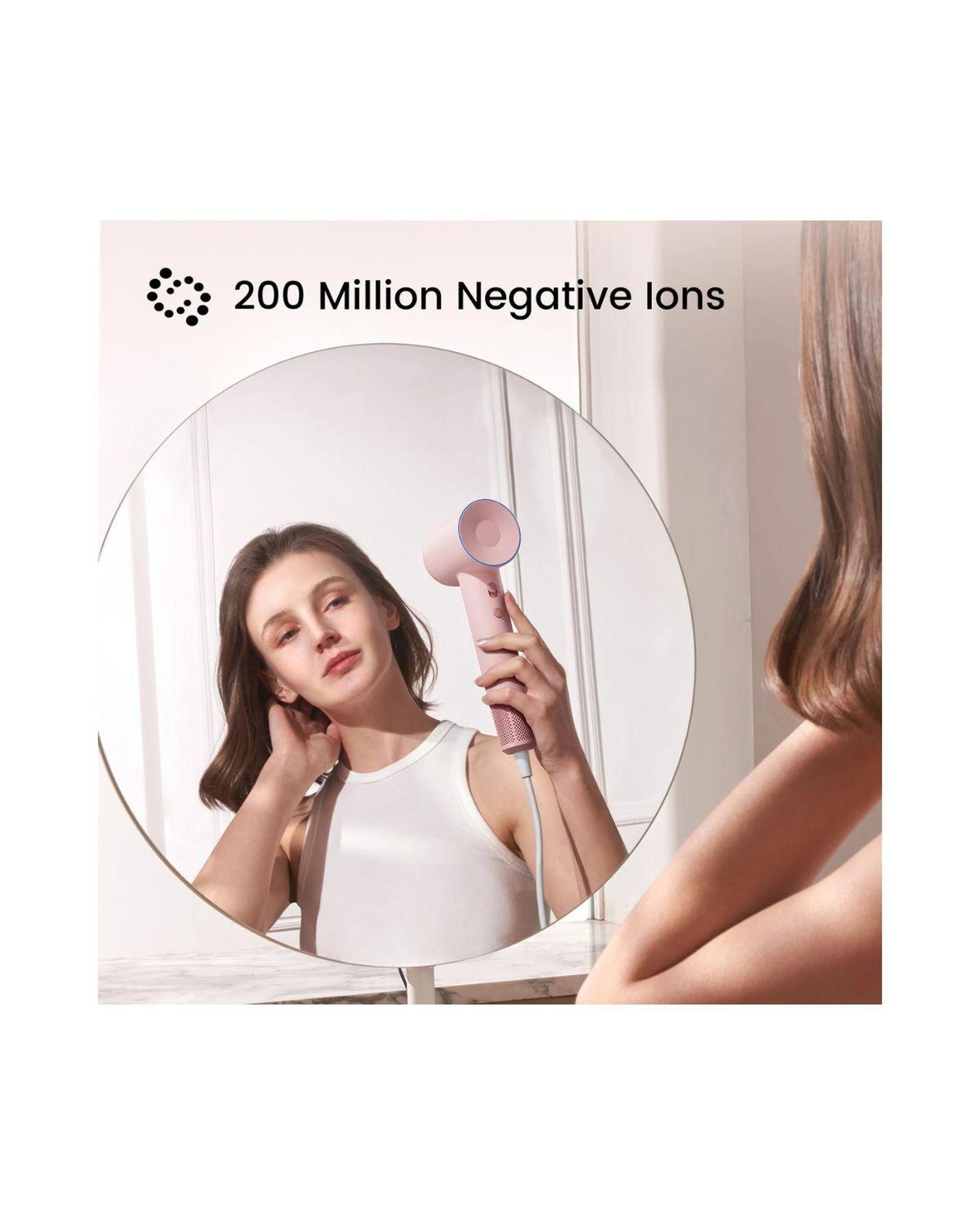 6 Laifen SE High Speed Hair Dryer Matte Pink 105000 RPM Motor with 2 Styling Nozzles, 6 of 7