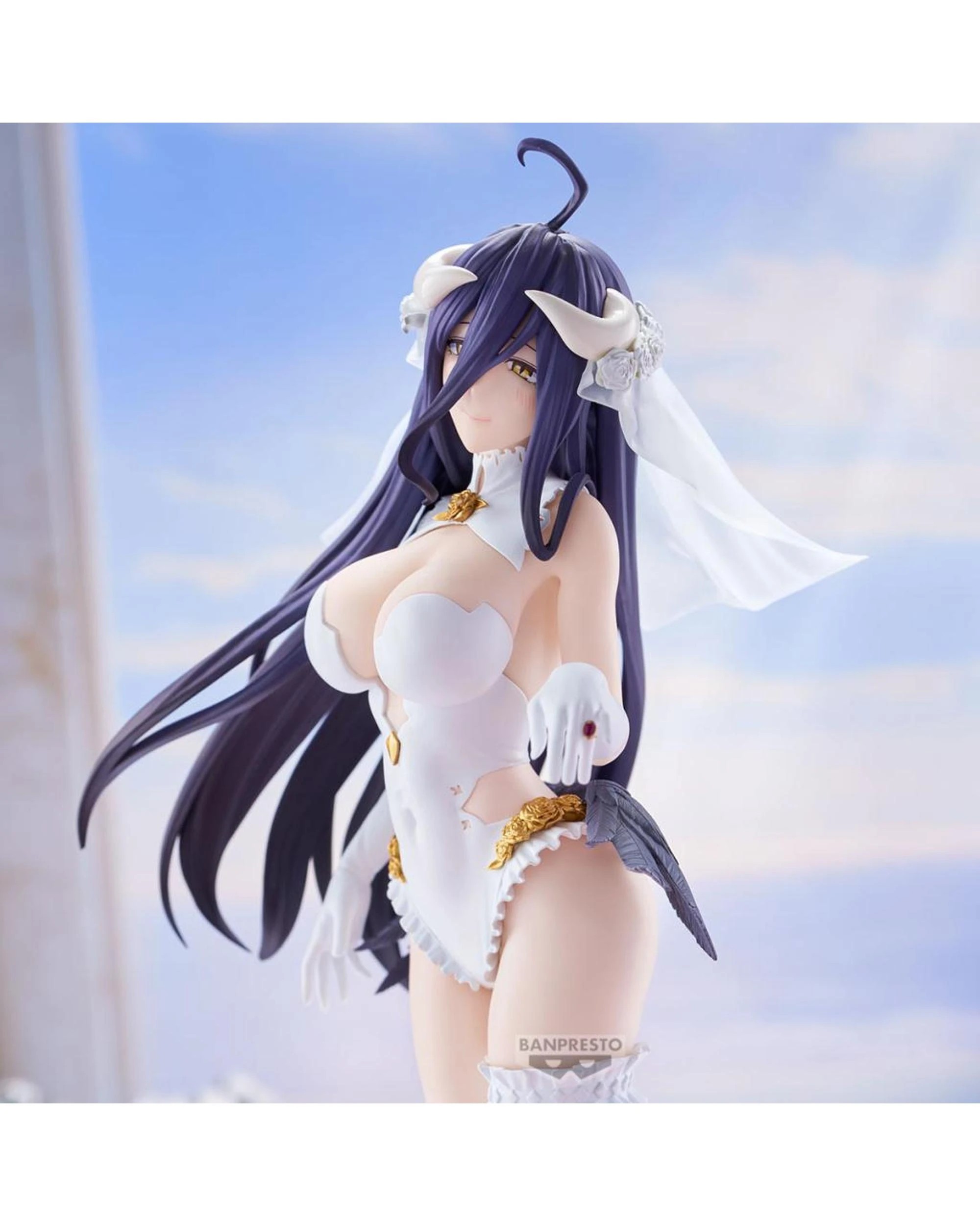 4 Banpresto Glitter and Glamours Overlord Albedo Wedding Version Figure, 4 of 5