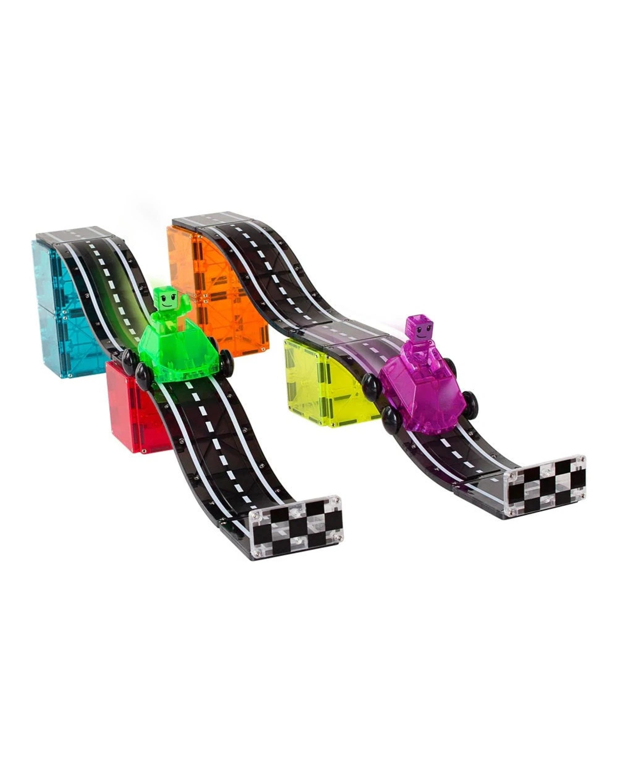 2 MAGNA-TILES Downhill Duo 40 Piece Magnetic Construction Set, 2 of 6