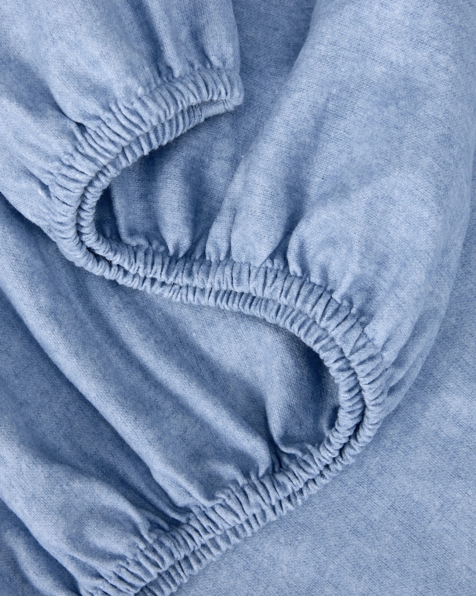 3 Marle Cotton Flannelette Sheet Set - Queen Bed, Blue, 3 of 7