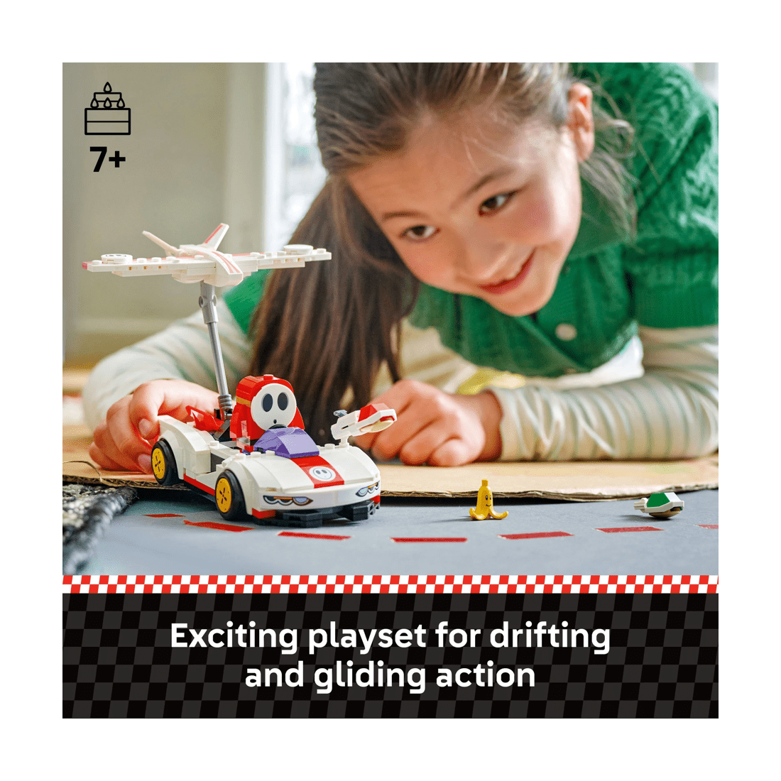 4 LEGO Super Mario: Mario Kart - Shy Guy & P-Wing 72045, 4 of 11