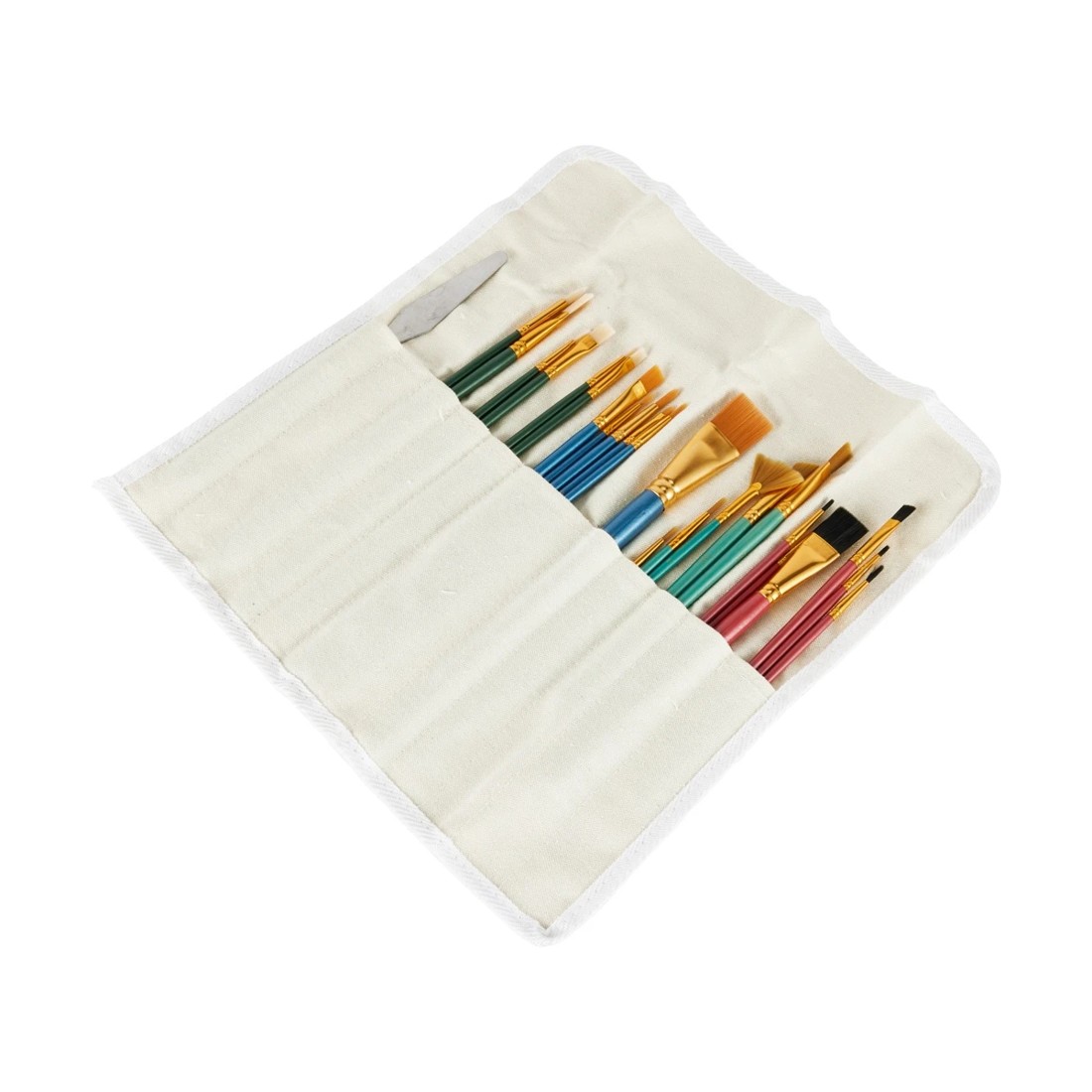 3 26 Piece Brush Set with Canvas Storage Roll, 3 of 9