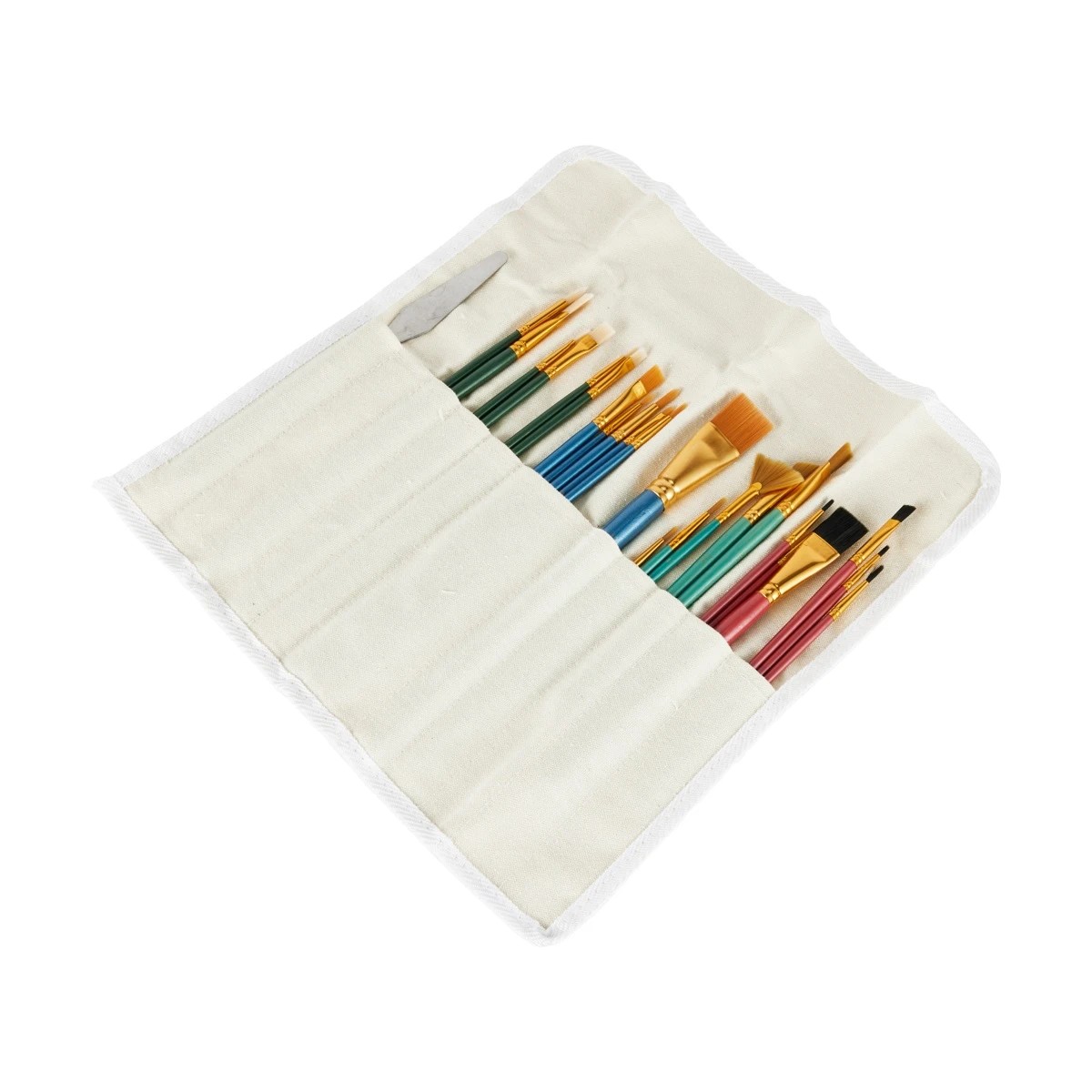 3 26 Piece Brush Set with Canvas Storage Roll, 3 of 9