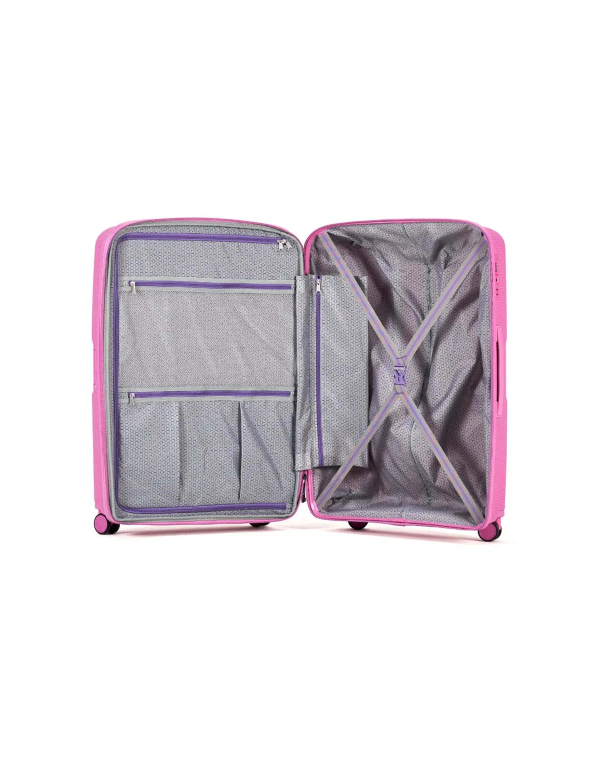 2 Tosca Bel-Air Suitcase Set of 3 Carry-On Medium & Large - Pink, 2 of 6