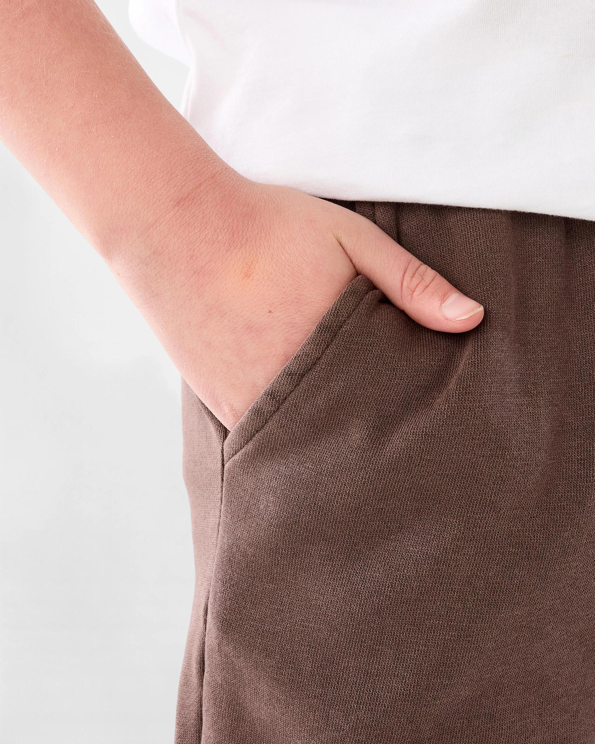 4 Garment Washed Trackpants Fossil Brn, 4 of 7
