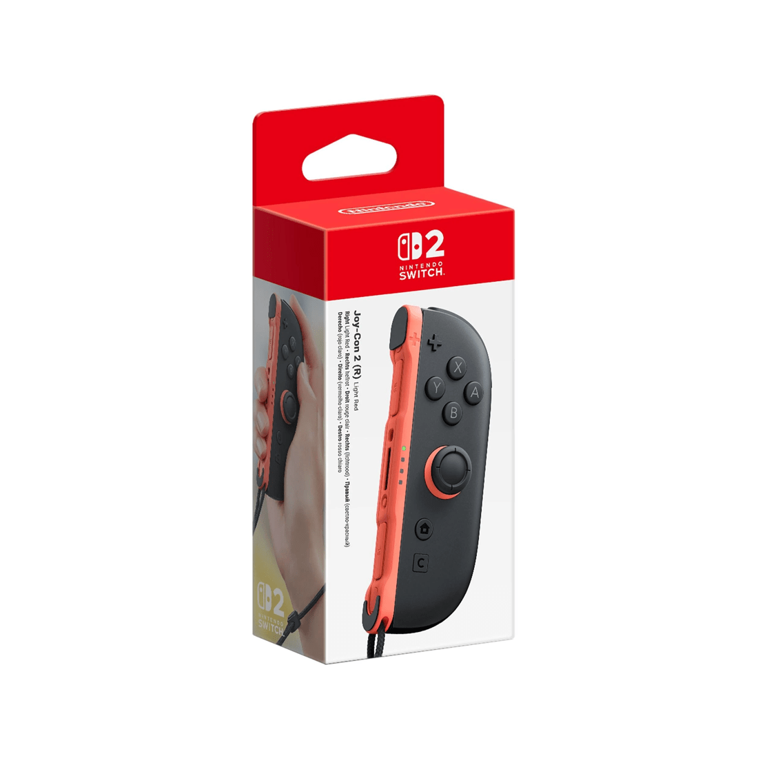 1 Nintendo Switch 2: Joy-Con 2 - R -  Light Red, 1 of 1