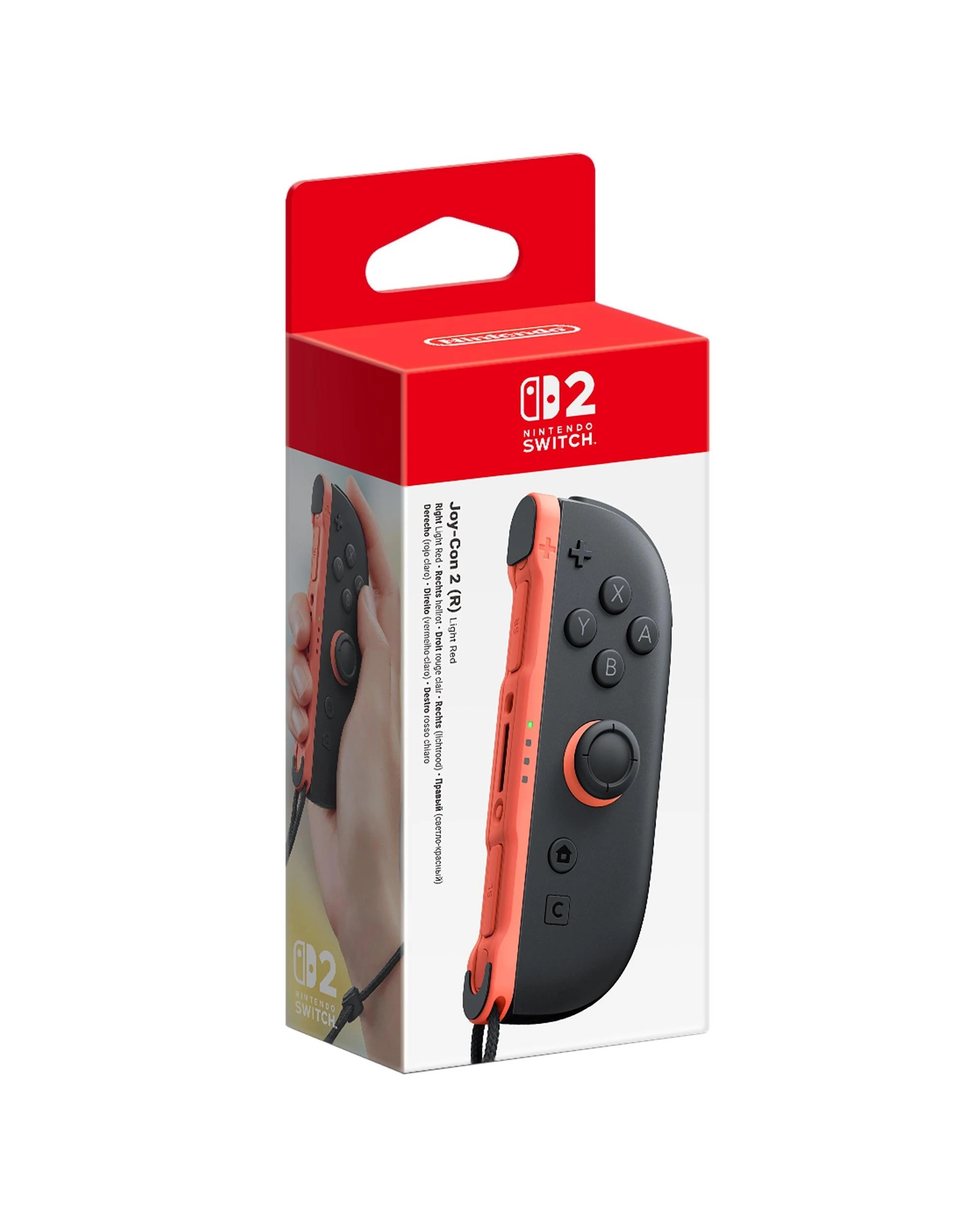 1 Nintendo Switch 2: Joy-con 2 - R -  Light Red, 1 of 1
