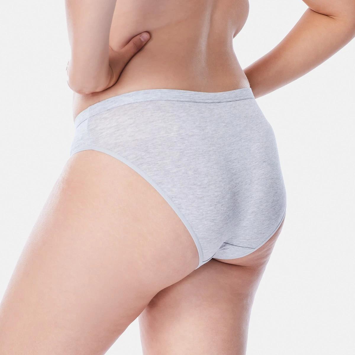 3 Comfort Top Bikini Briefs SILVER MARLE, 3 of 6